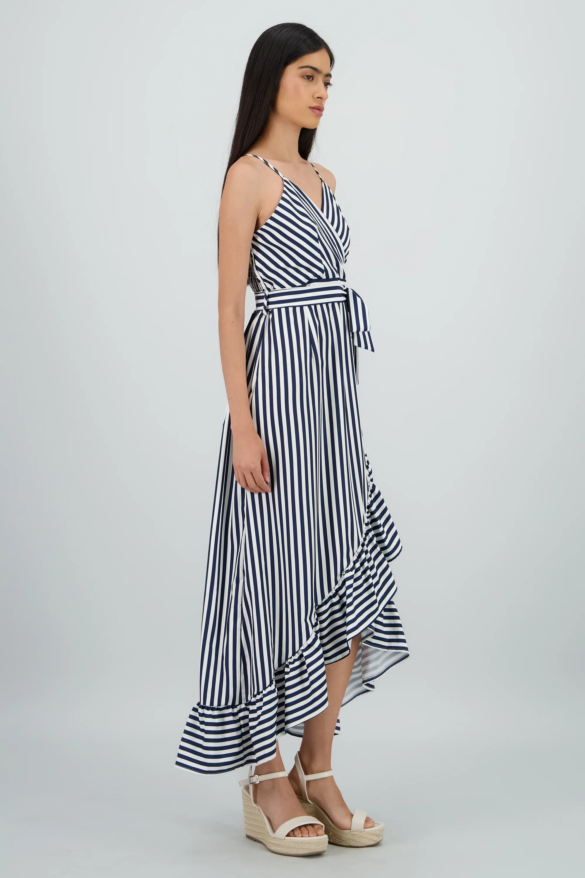 Vestido midi olanes rayas - Image 3