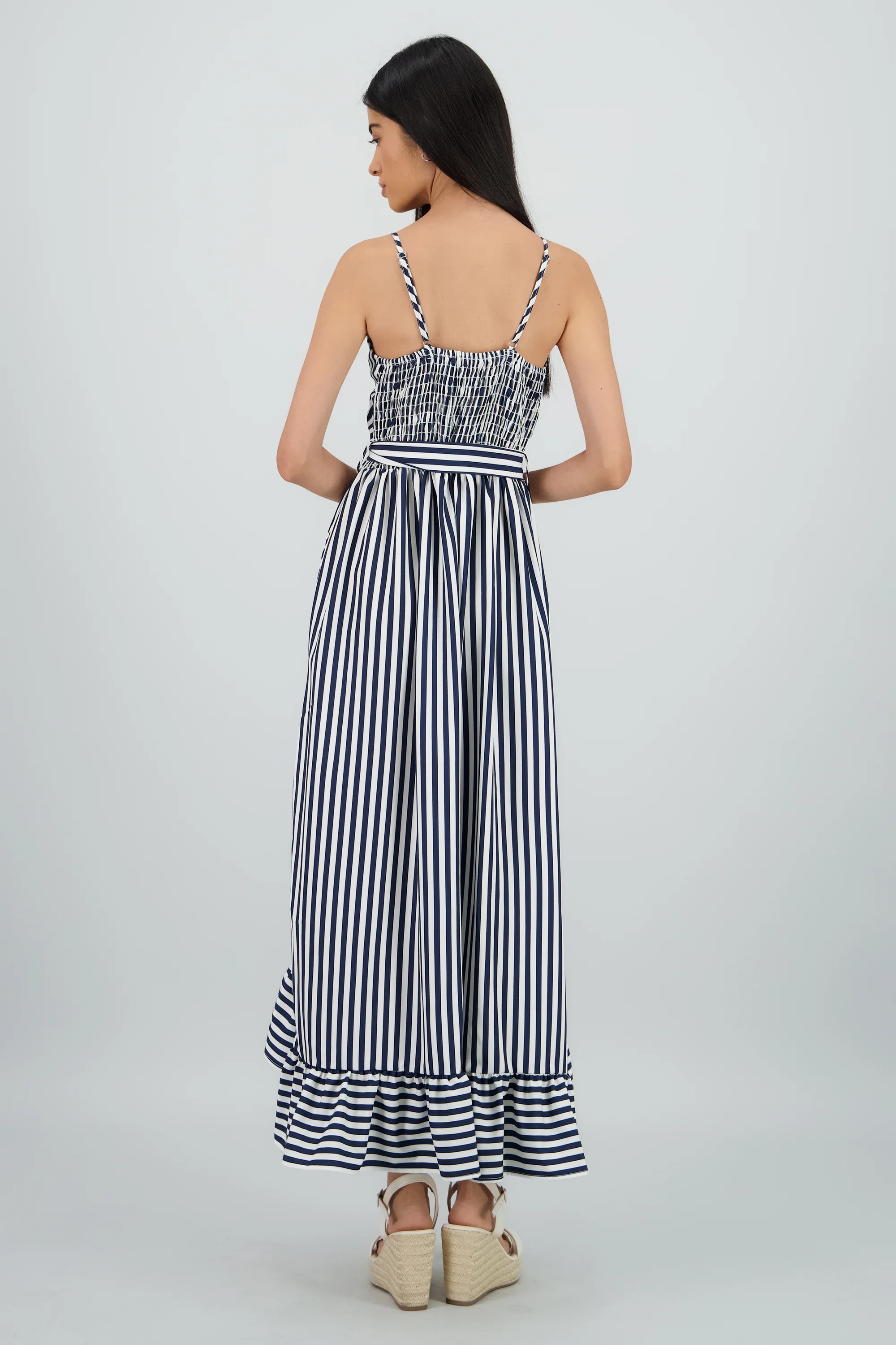 Vestido midi olanes rayas - Image 4