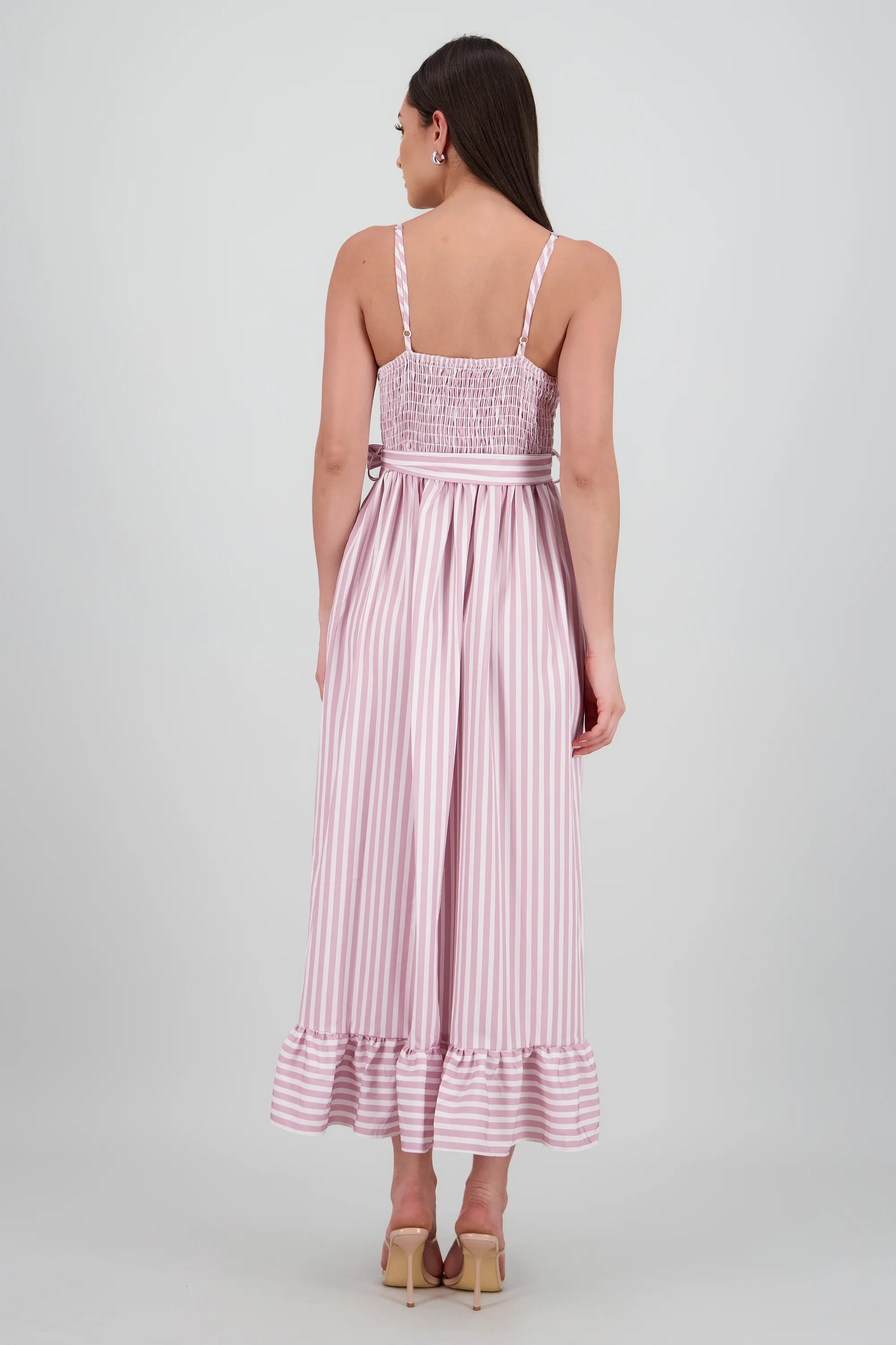 Vestido midi olanes rayas - Image 4