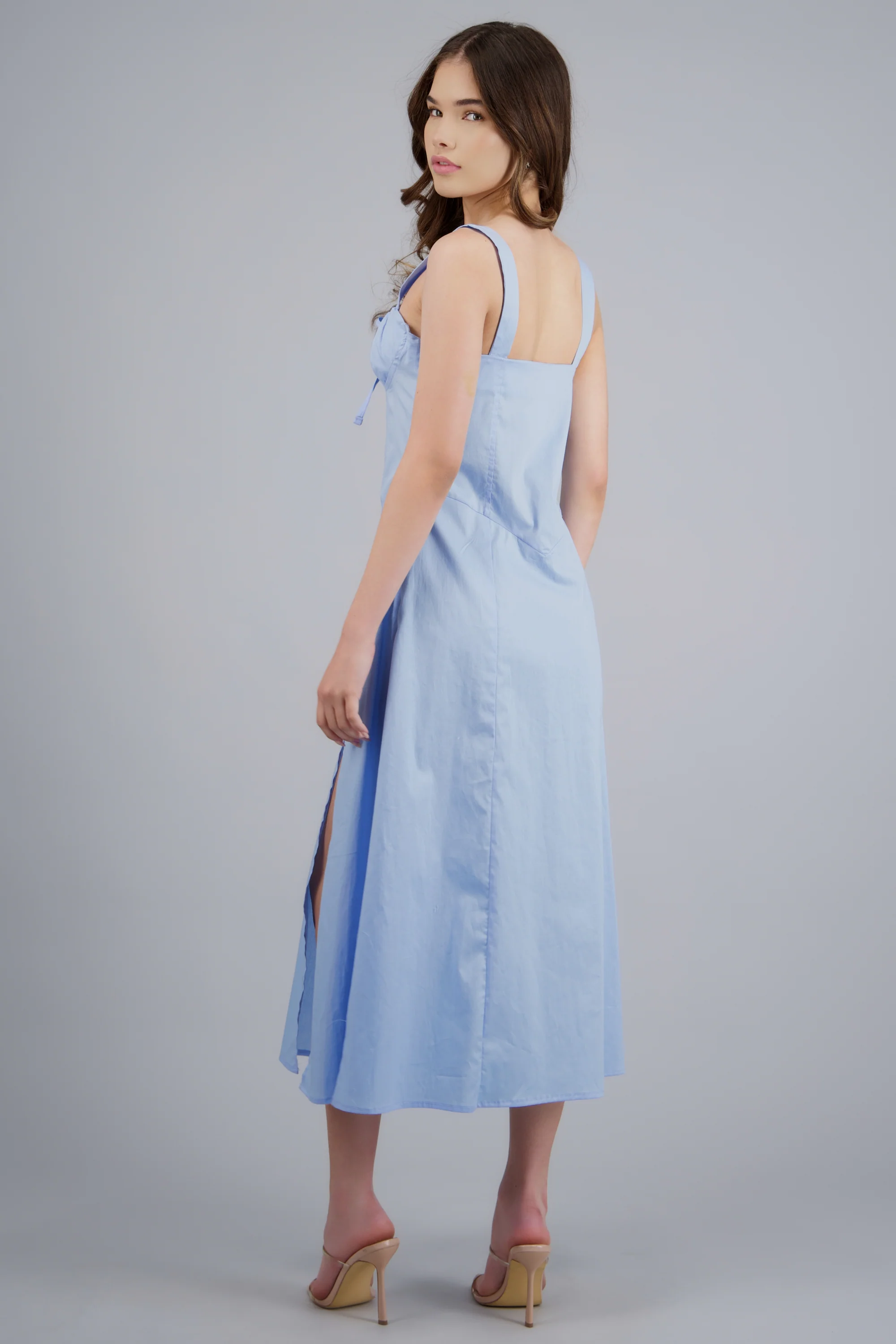 VESTIDO MIDI PLISADO COPAS - Image 4