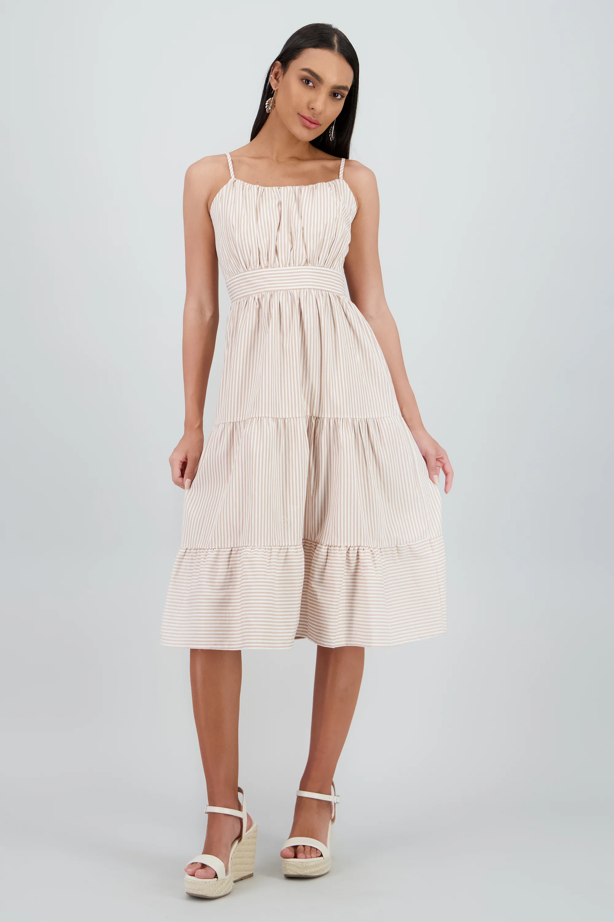Vestido midi rayas - Image 2