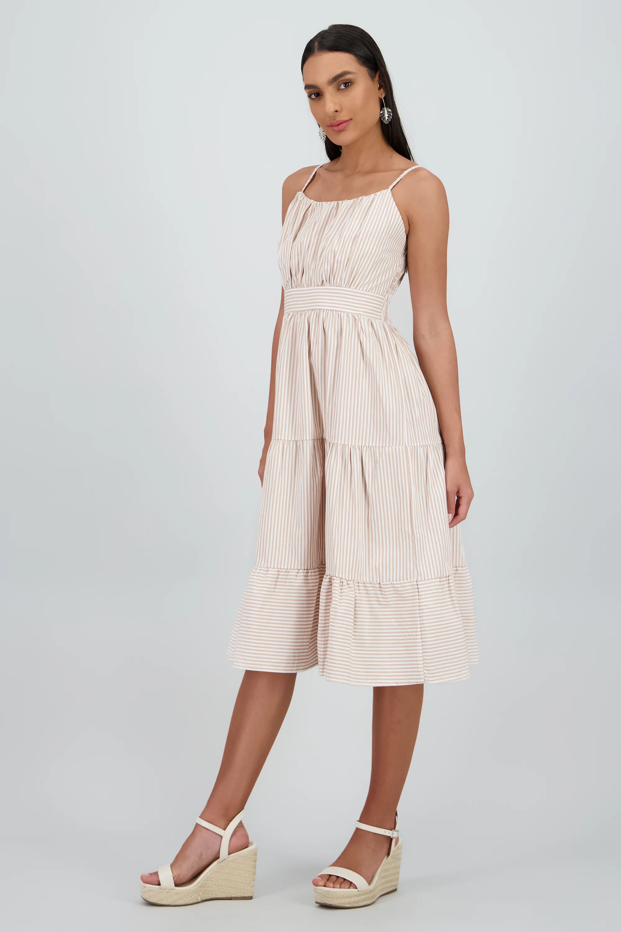 Vestido midi rayas - Image 3