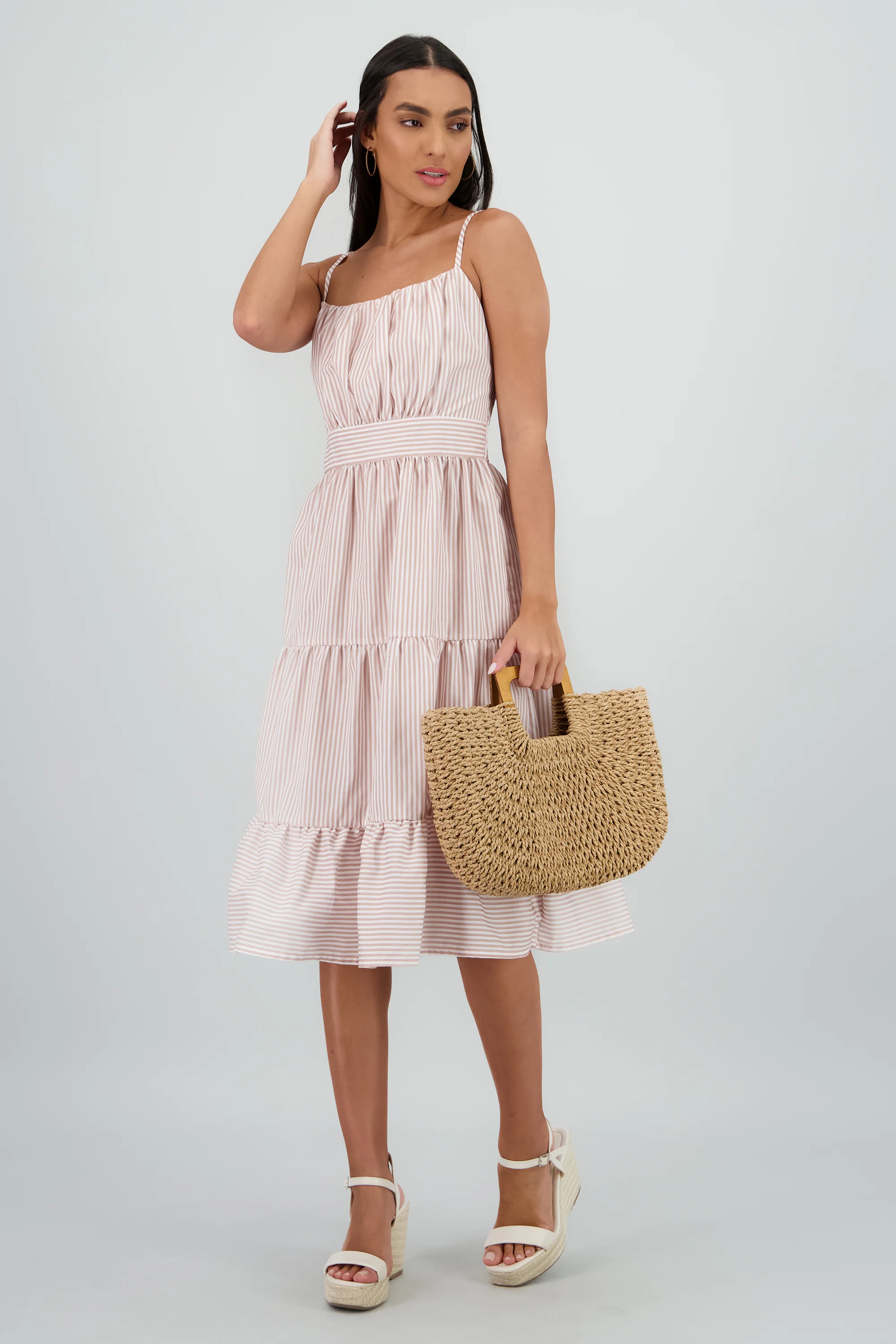 Vestido midi rayas - Image 2
