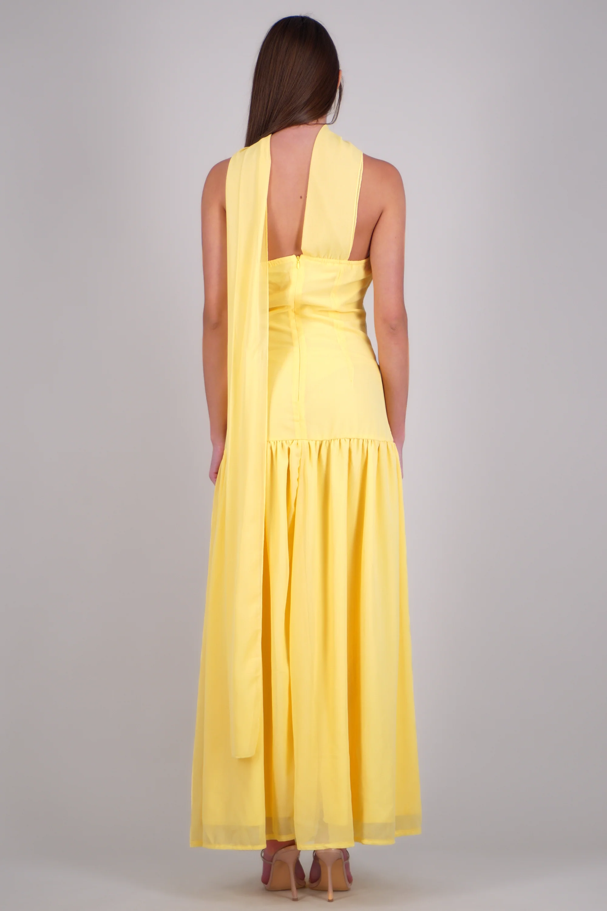 Vestido midi strapples detalle cut out - Image 4