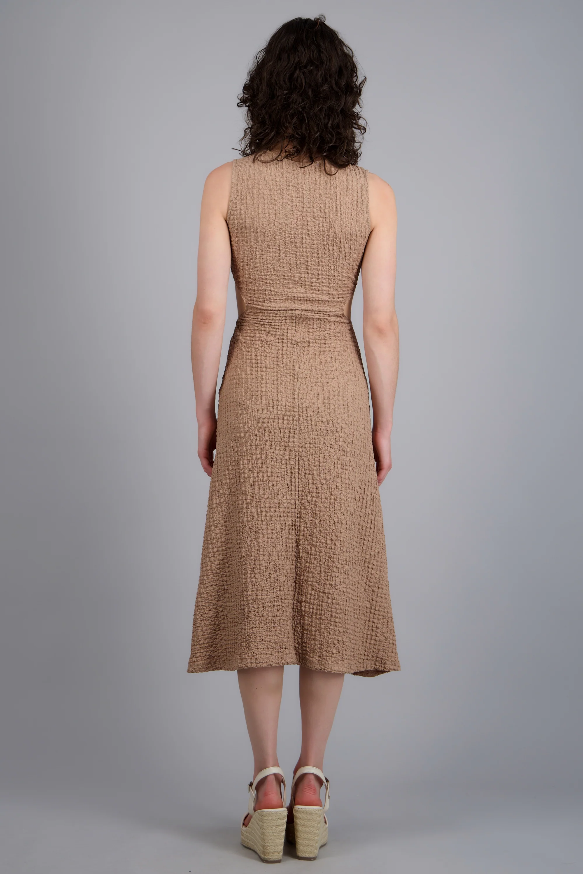Vestido midi textura aro - Image 4
