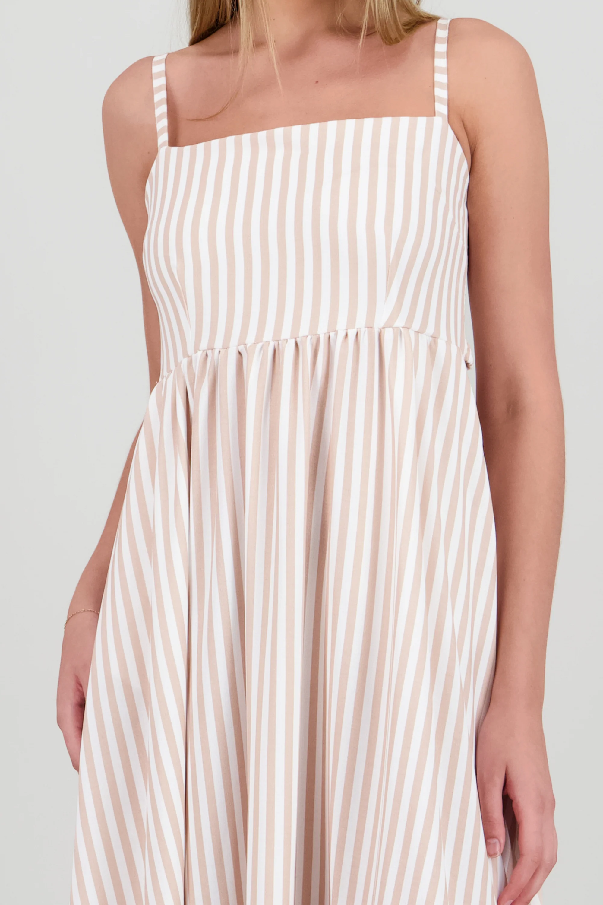 Vestido midi tirantes rayas - Image 5