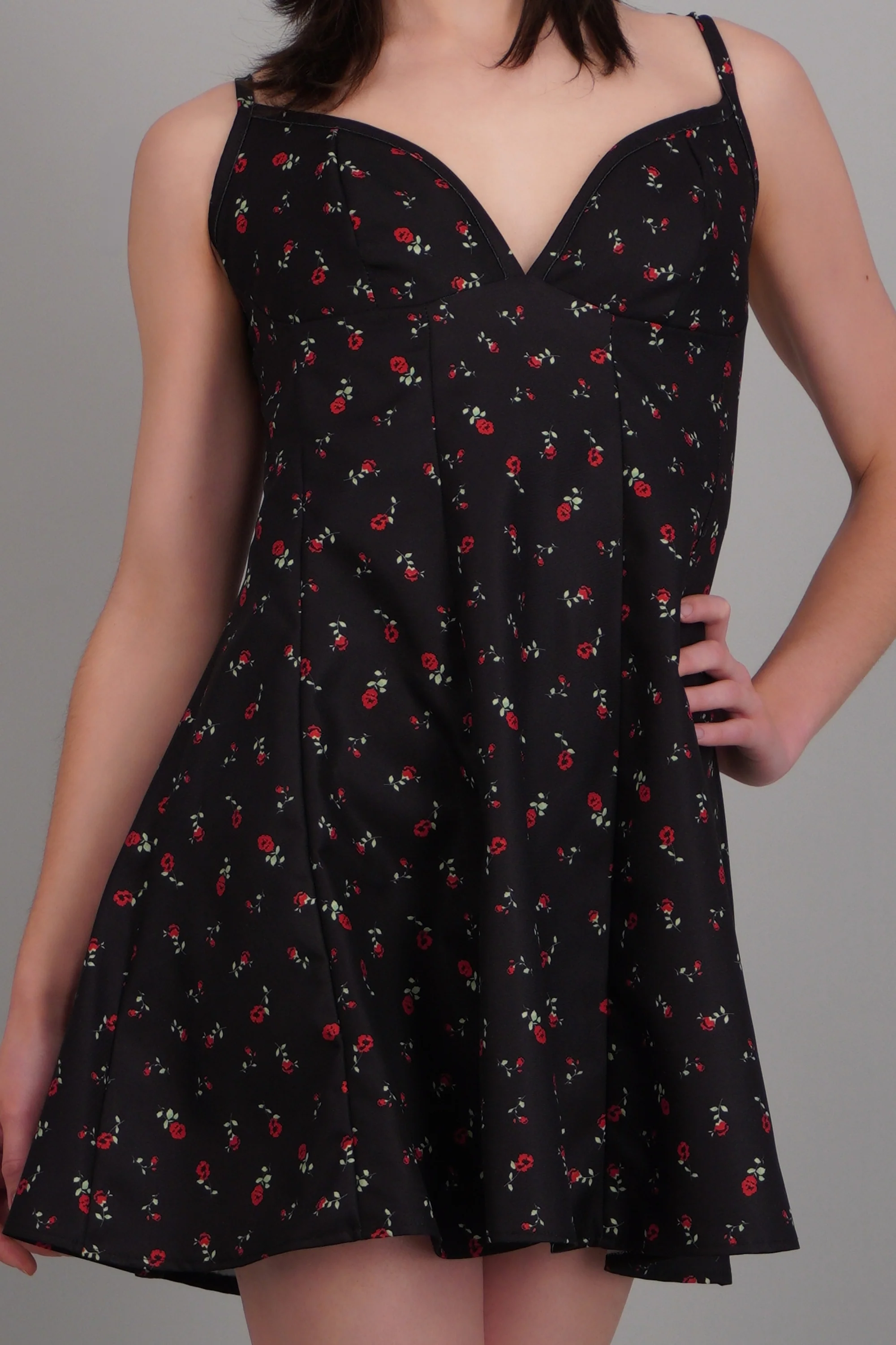 vestido mini ampon tirantes estampado - Image 5