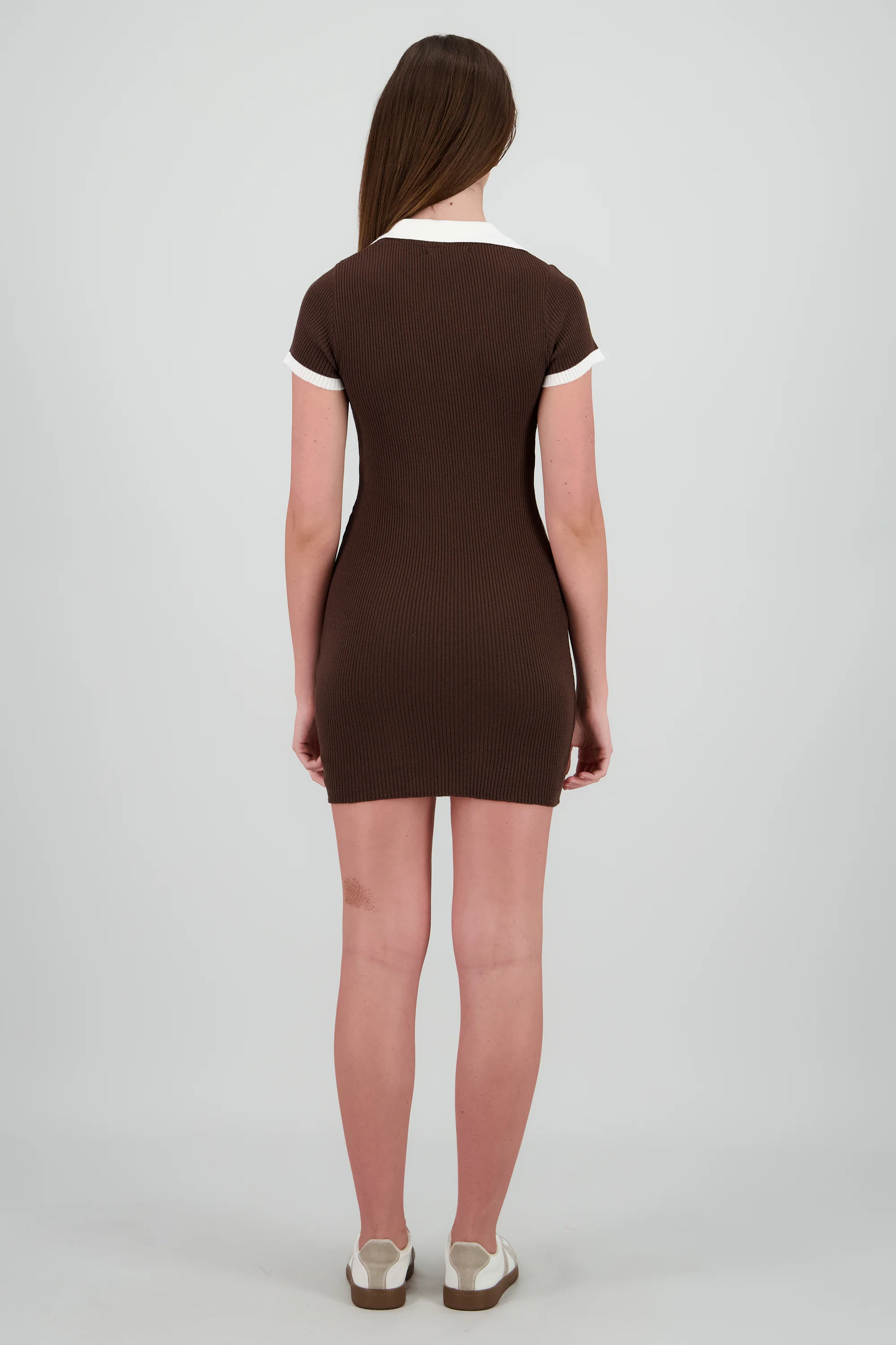 Vestido mini con cuello polo - Image 4