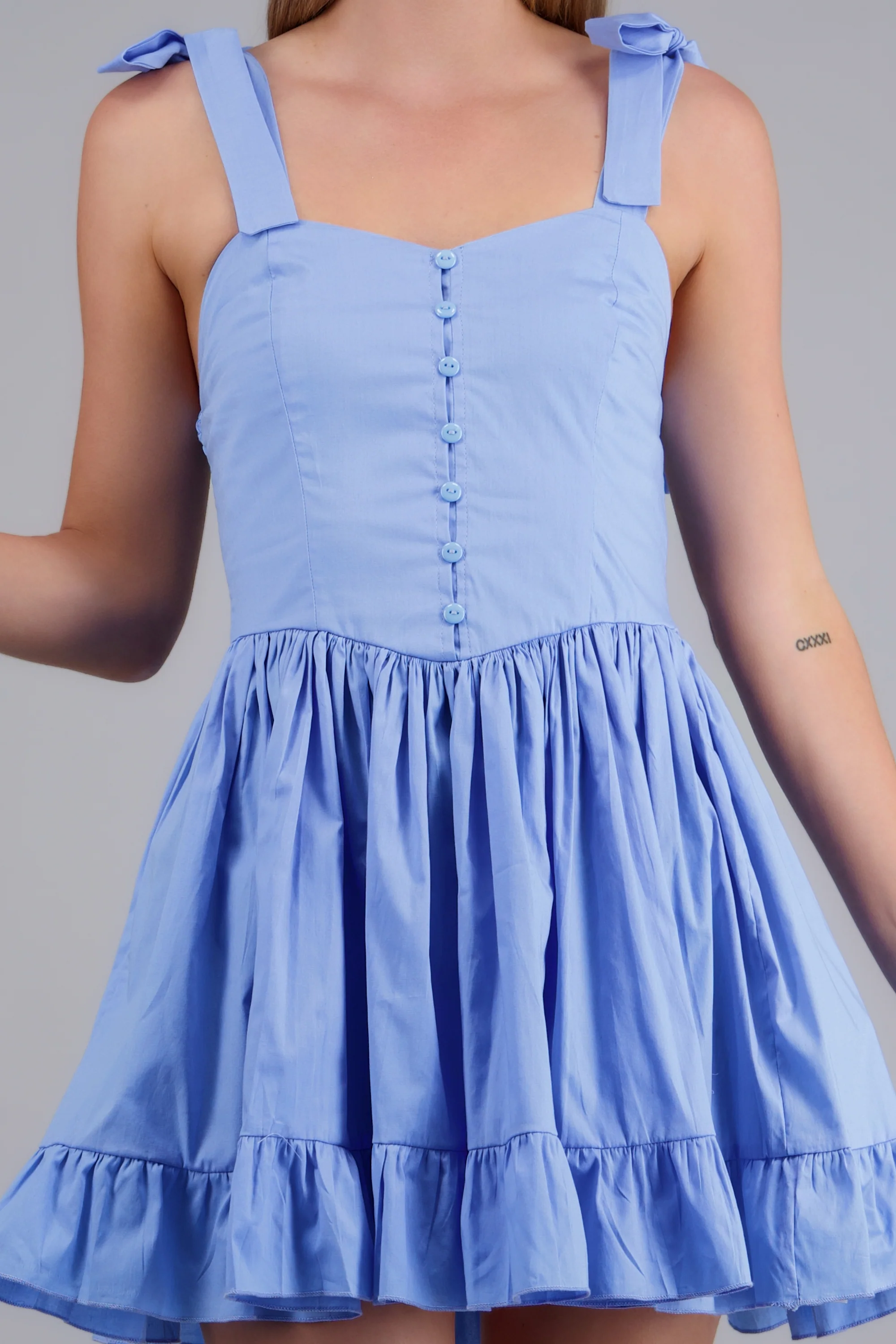 Vestido mini detalle botones - Image 5
