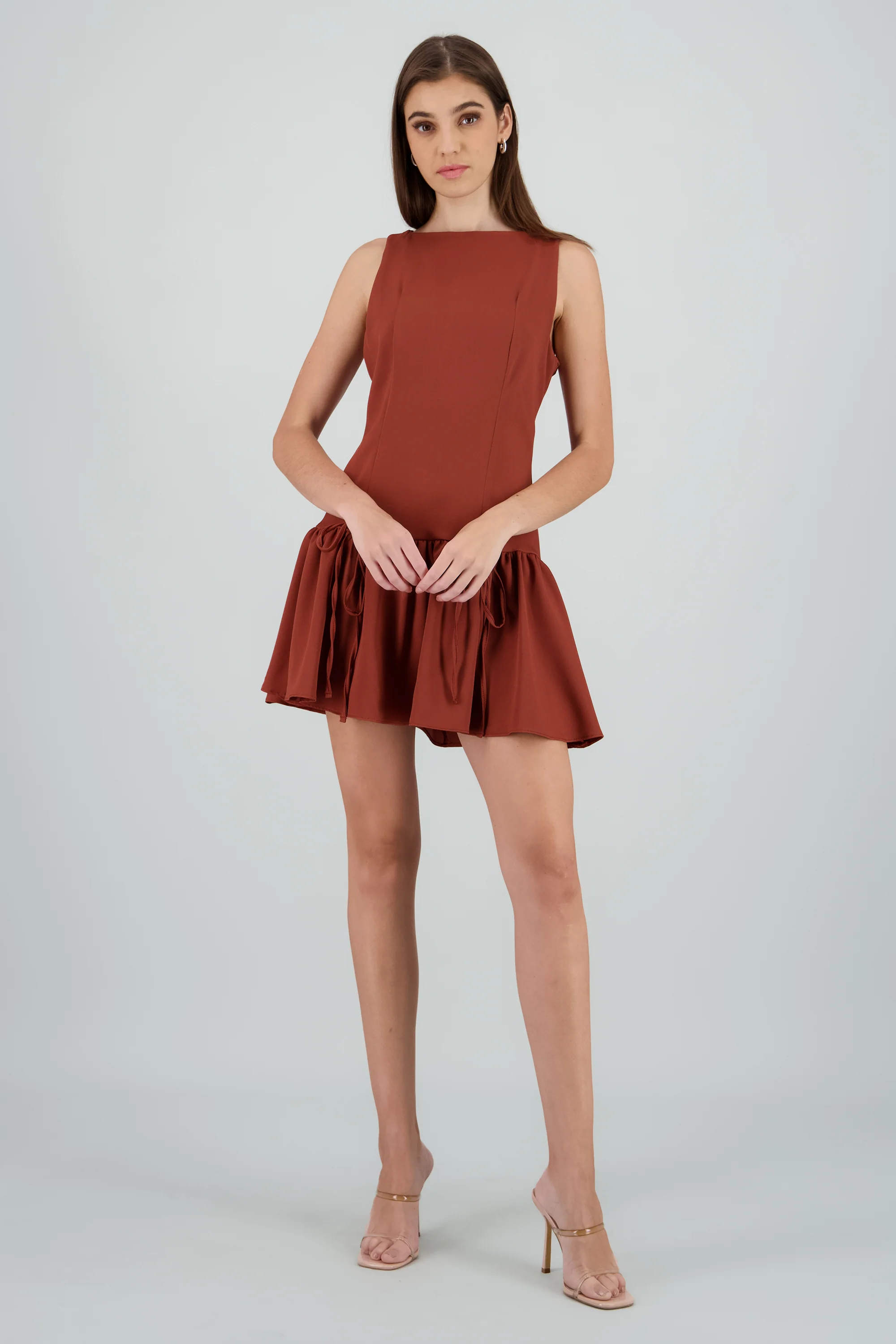 Vestido mini detalle moños - Image 2