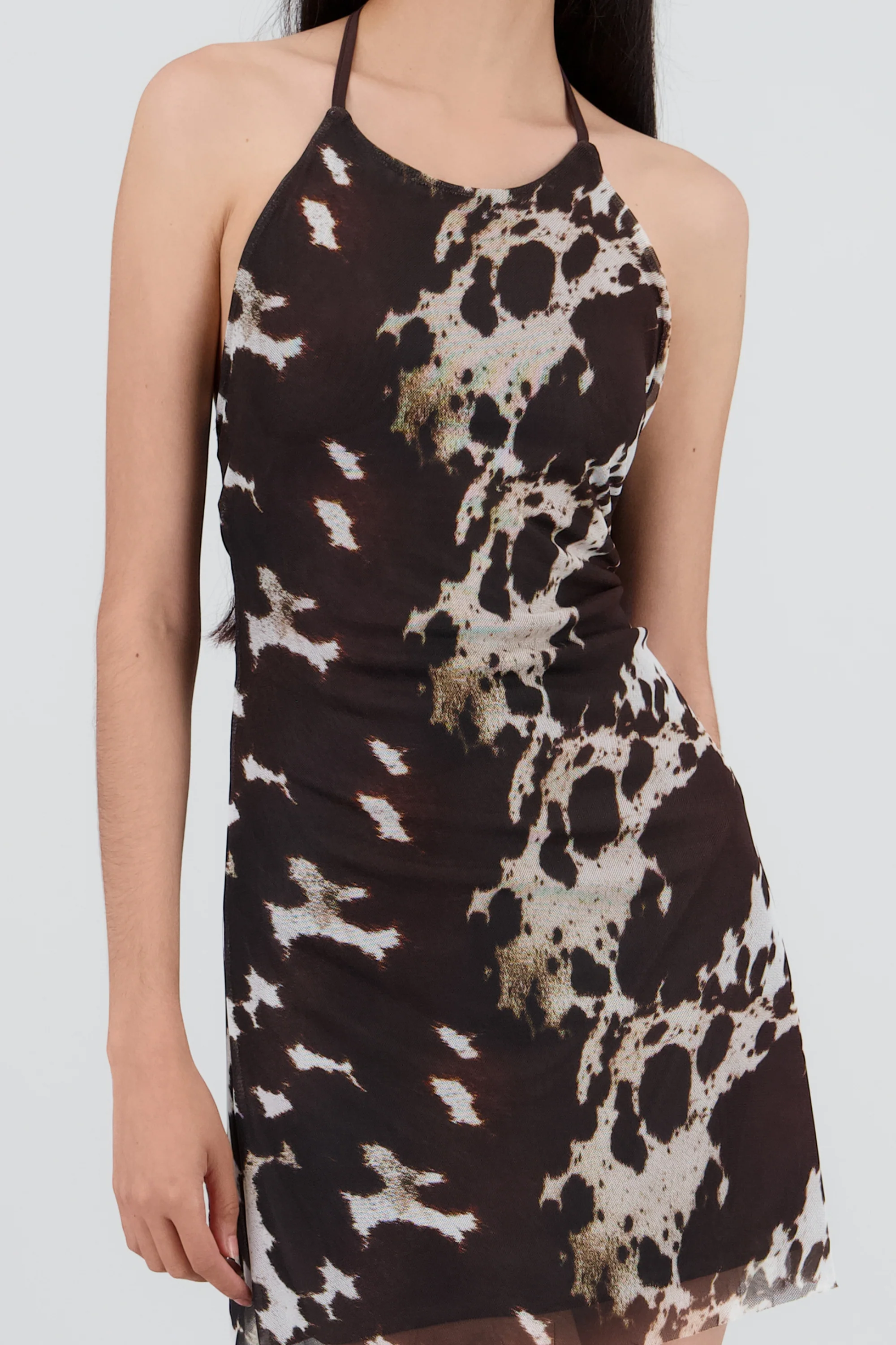 Vestido mini estampado animal print - Image 5