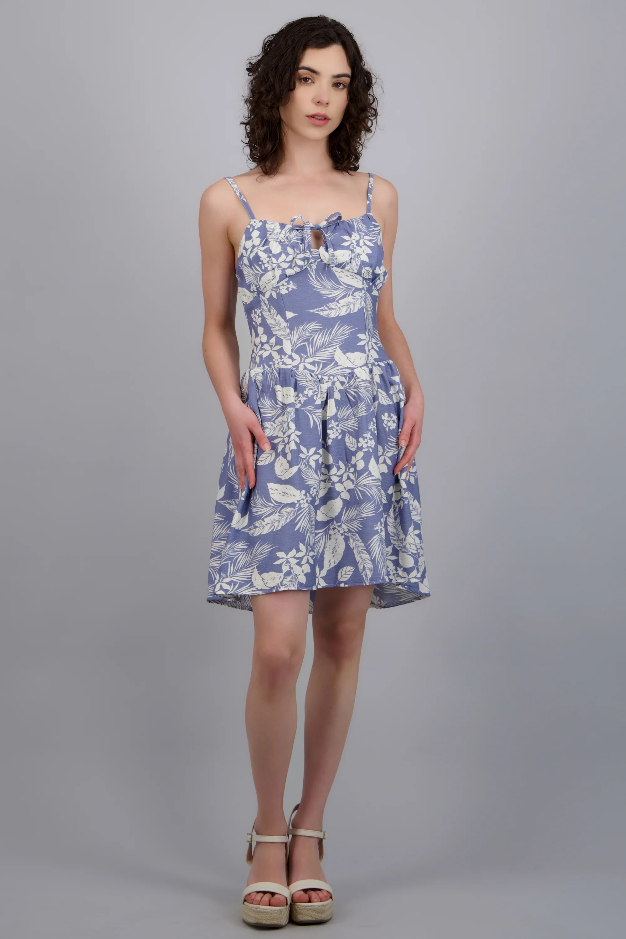 Vestido mini estampado flores - Image 3