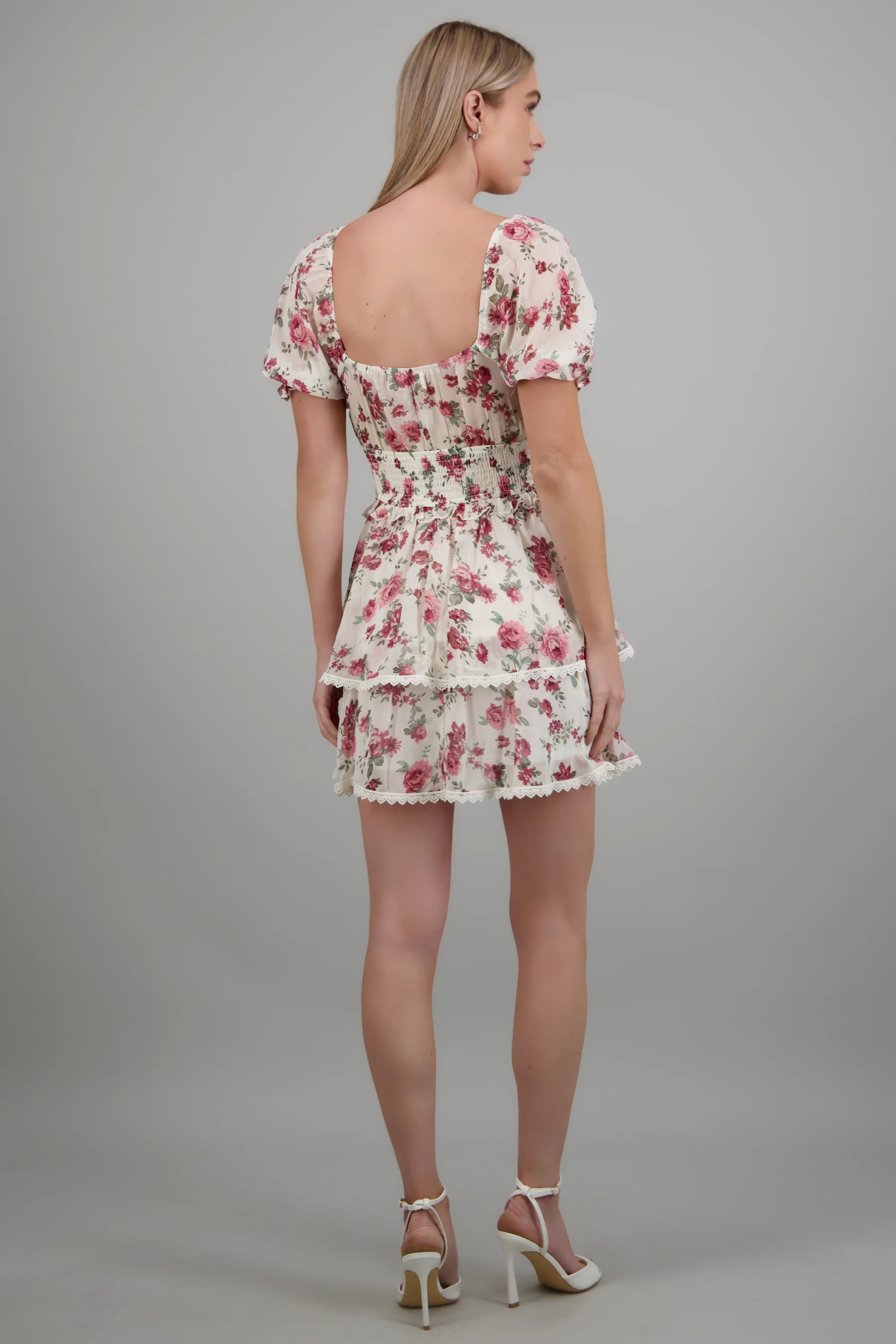 Vestido mini flores olanes - Image 4