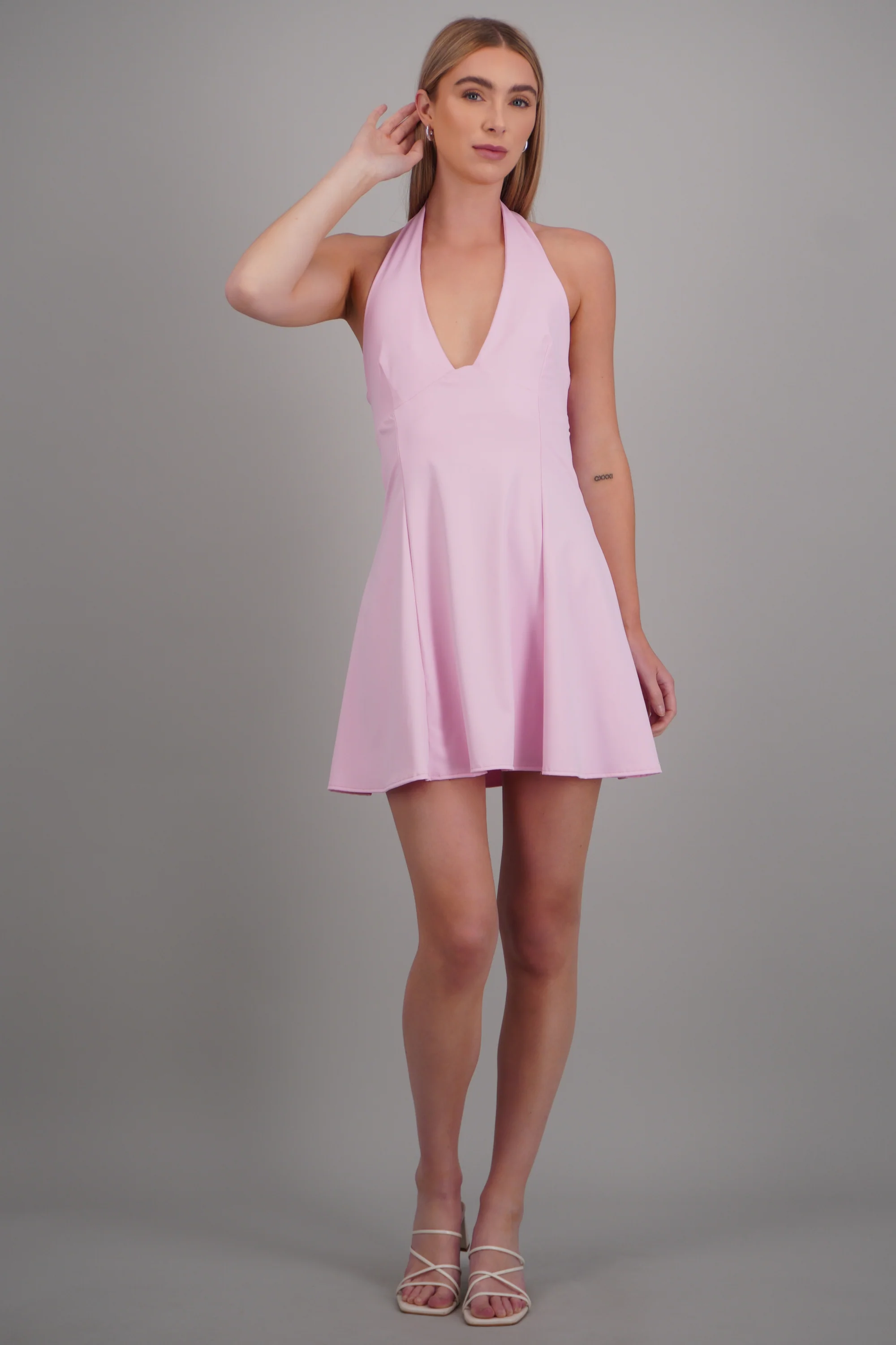 Vestido mini halter - Image 3