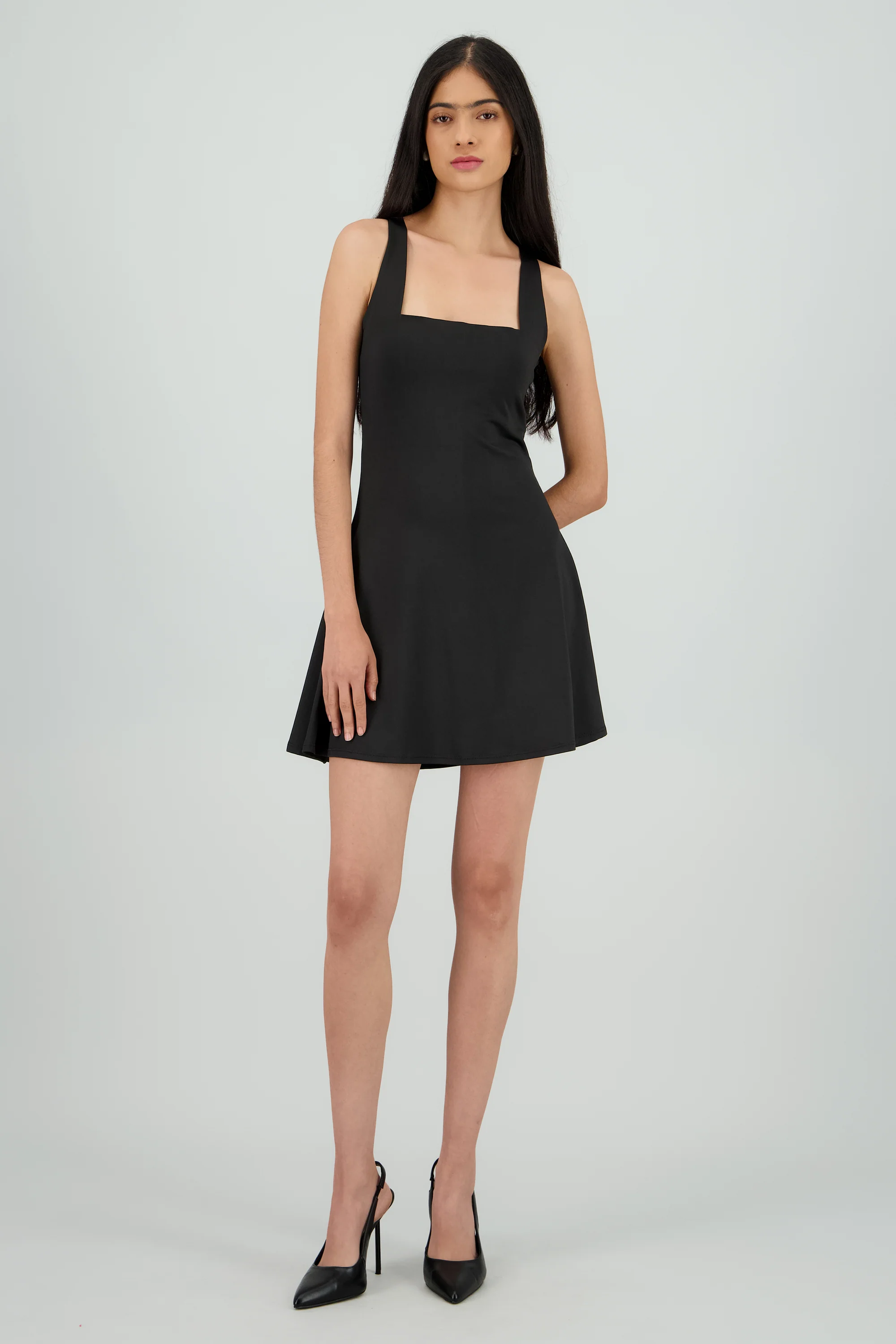 Vestido mini liso