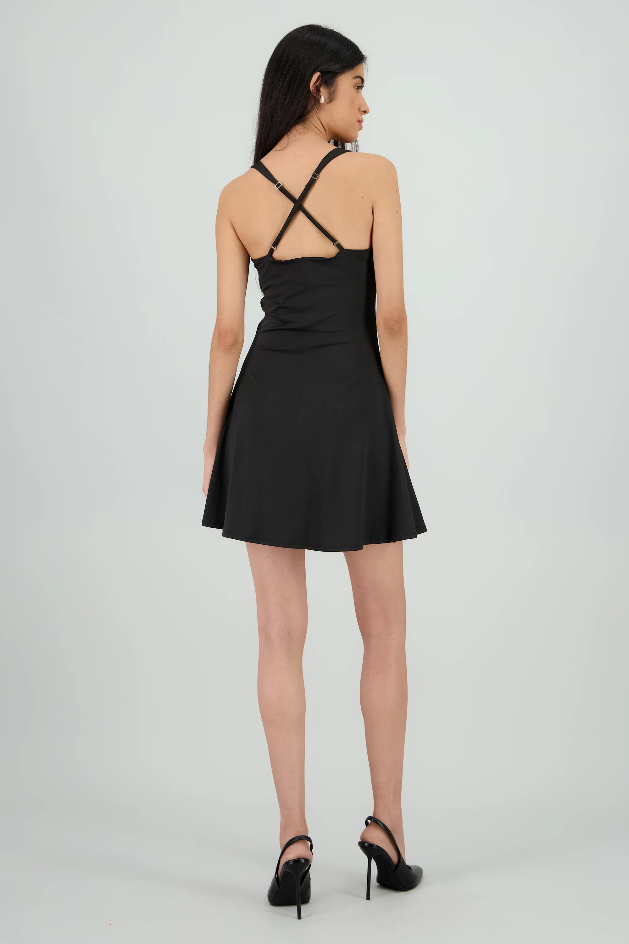 Vestido mini liso - Image 4