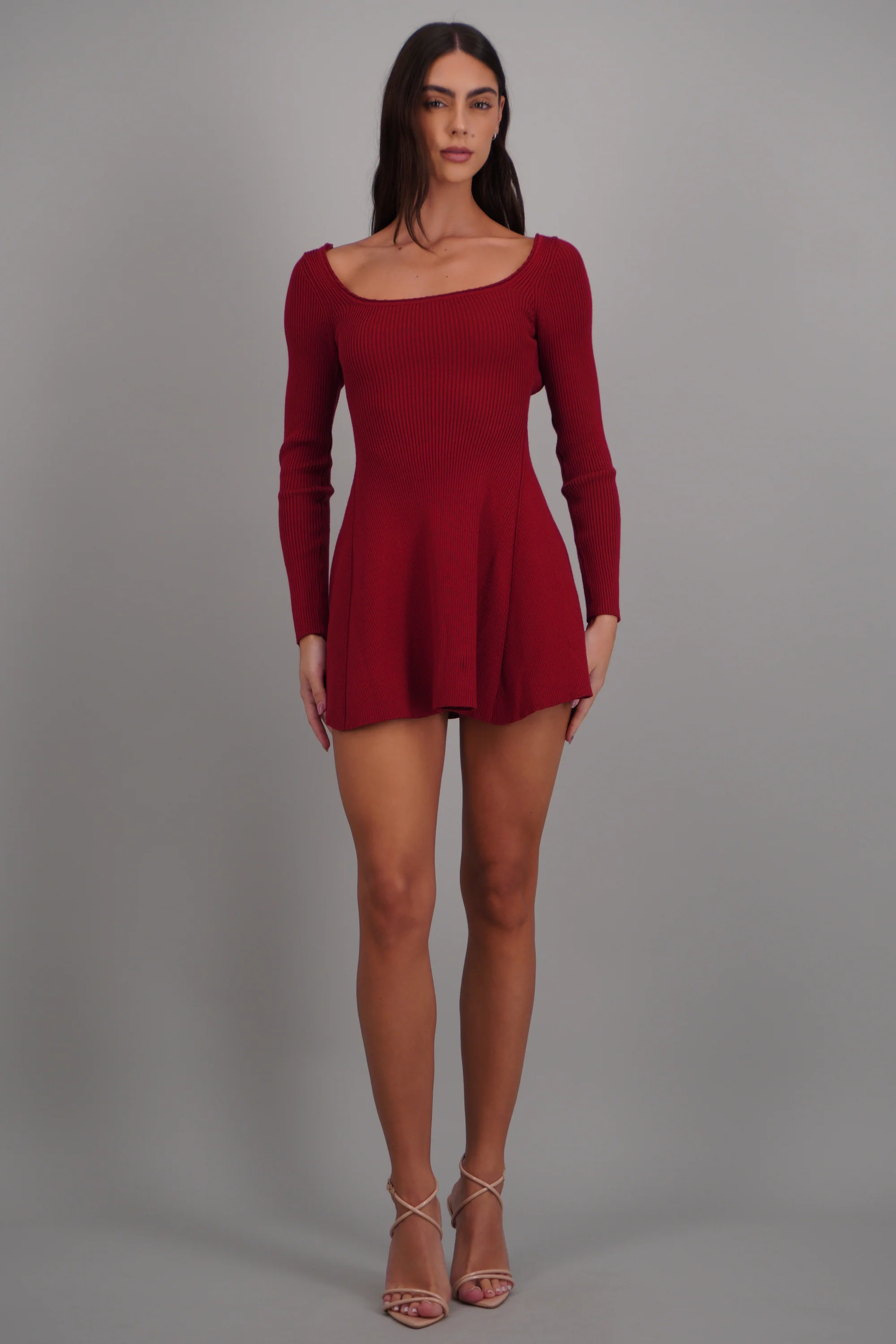 VESTIDO MINI M/L TEJIDO