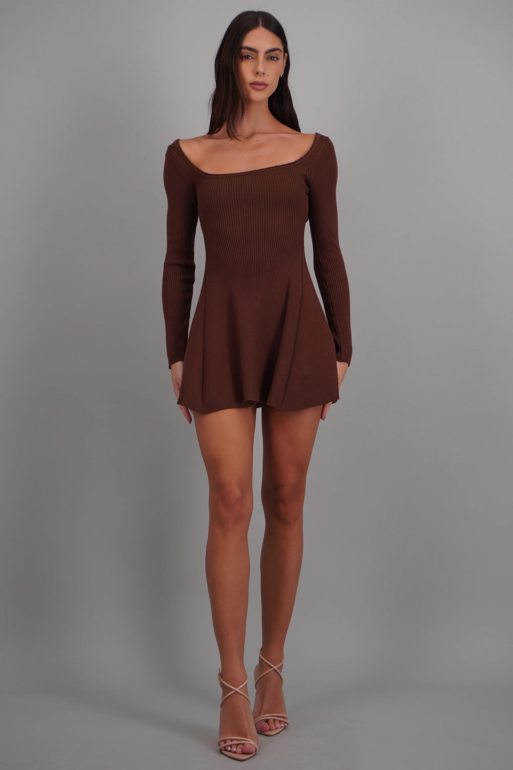 VESTIDO MINI M/L TEJIDO