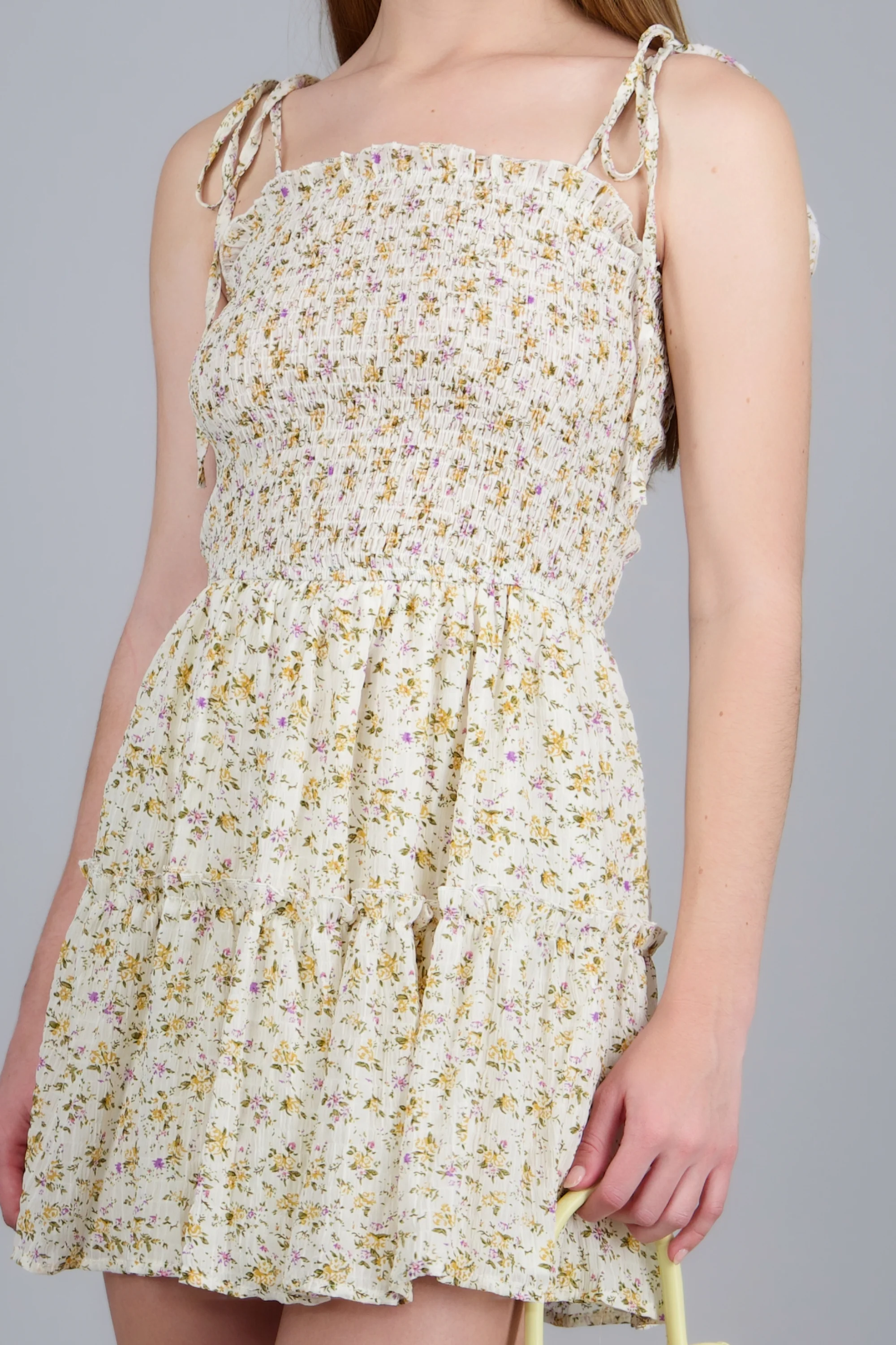 Vestido mini smock flores - Image 5