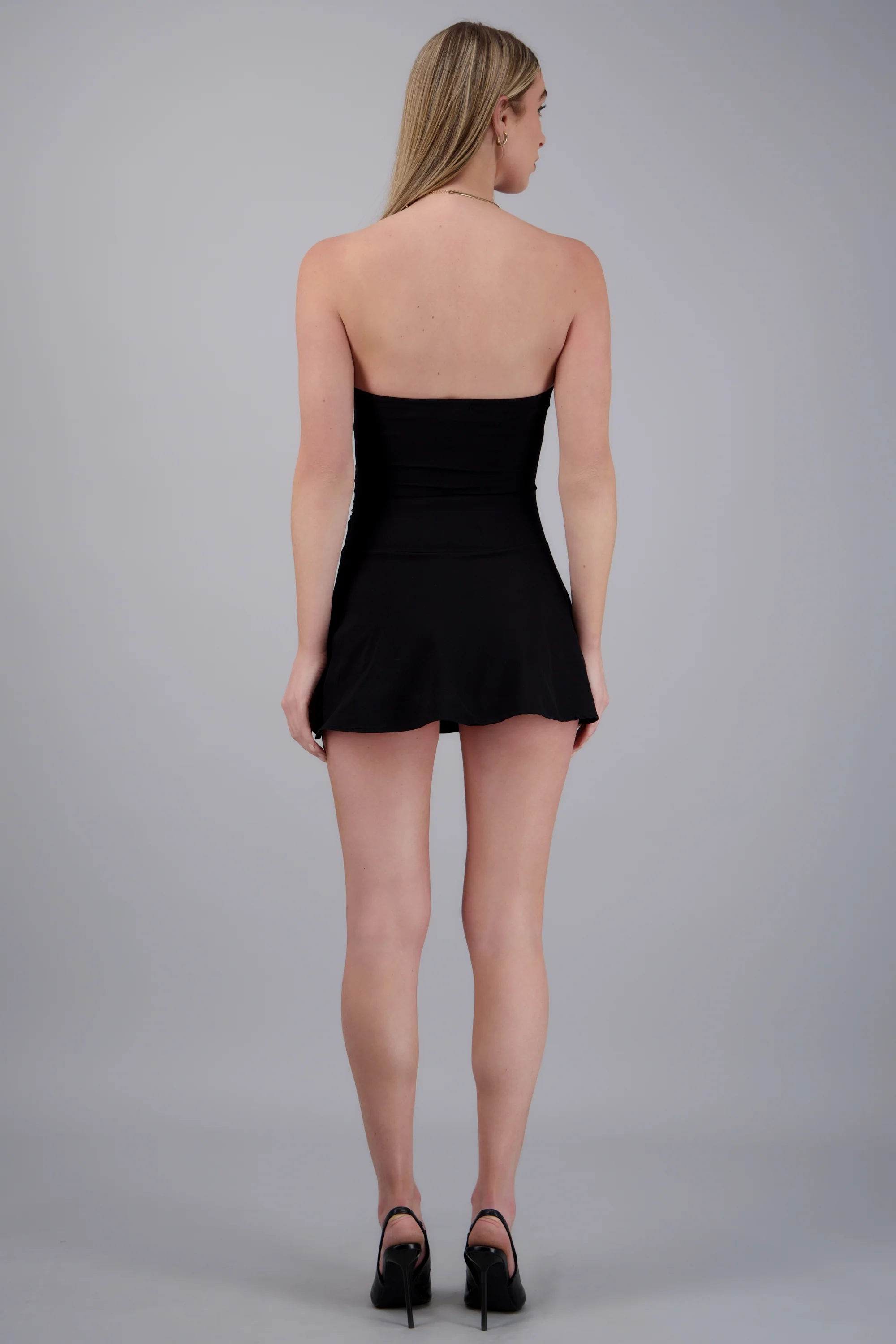 Vestido mini strapless - Image 5