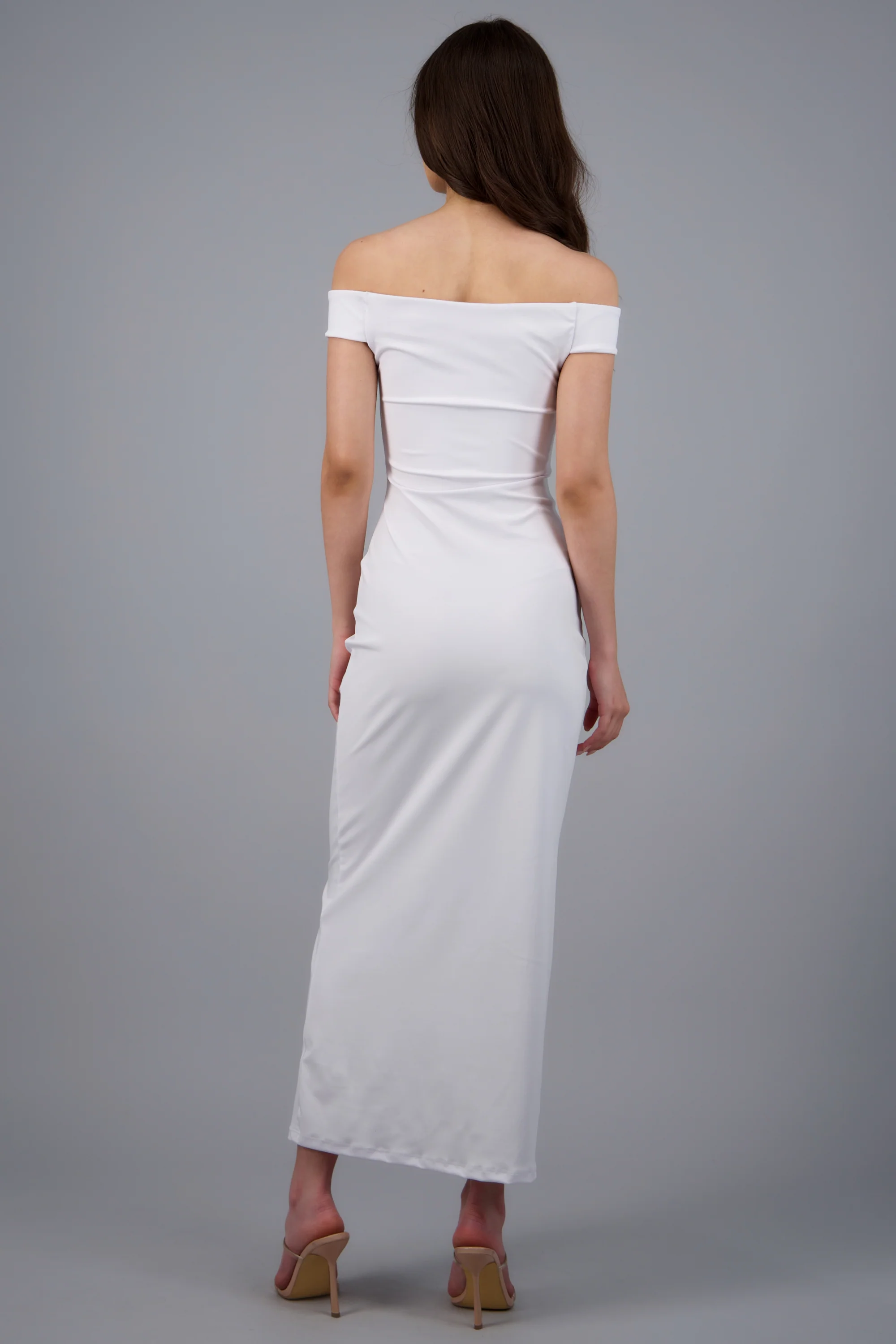 Vestido off shoulder detalle frunce - Image 4