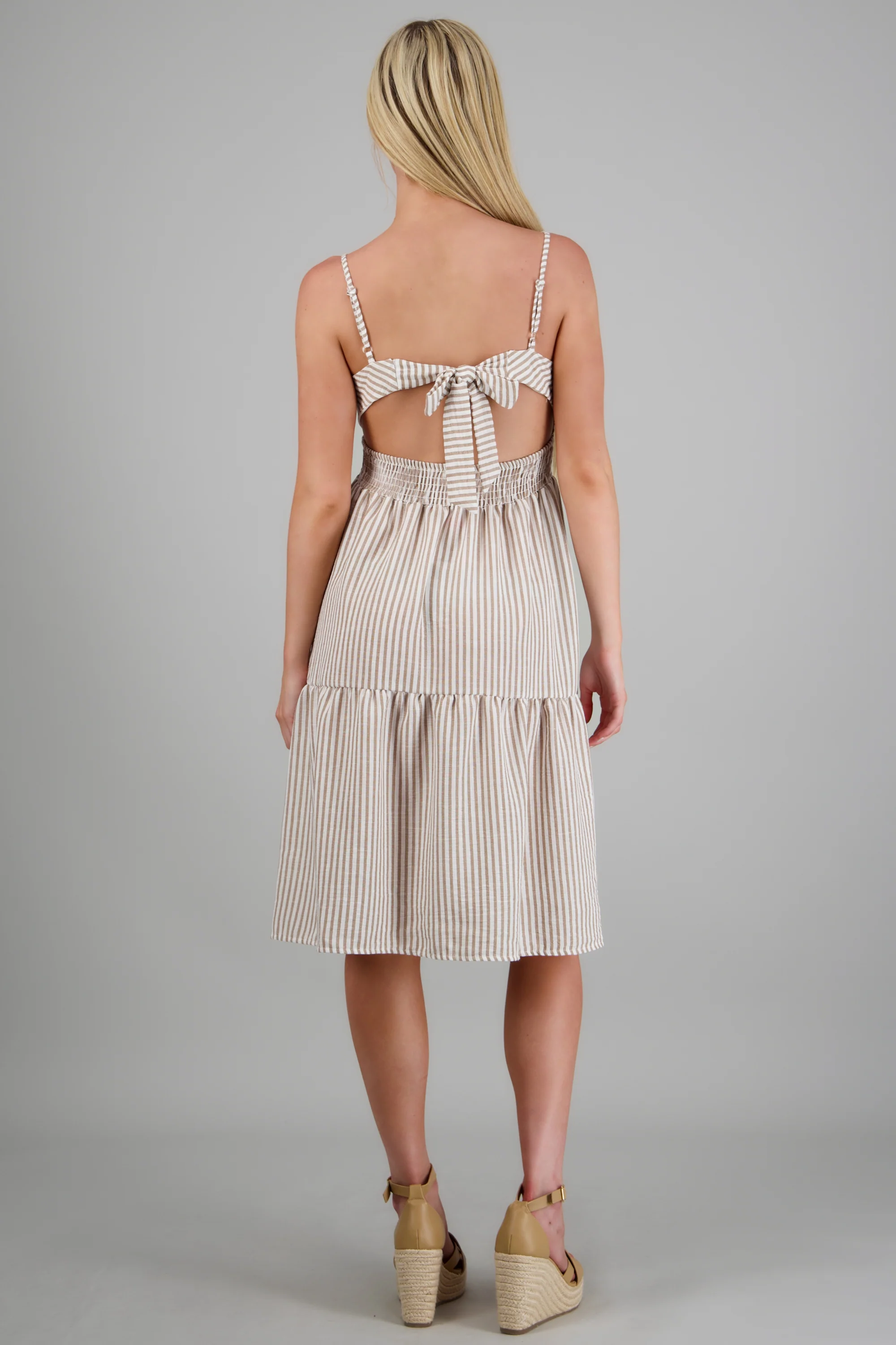 Vestido rayado tirantes - Image 4
