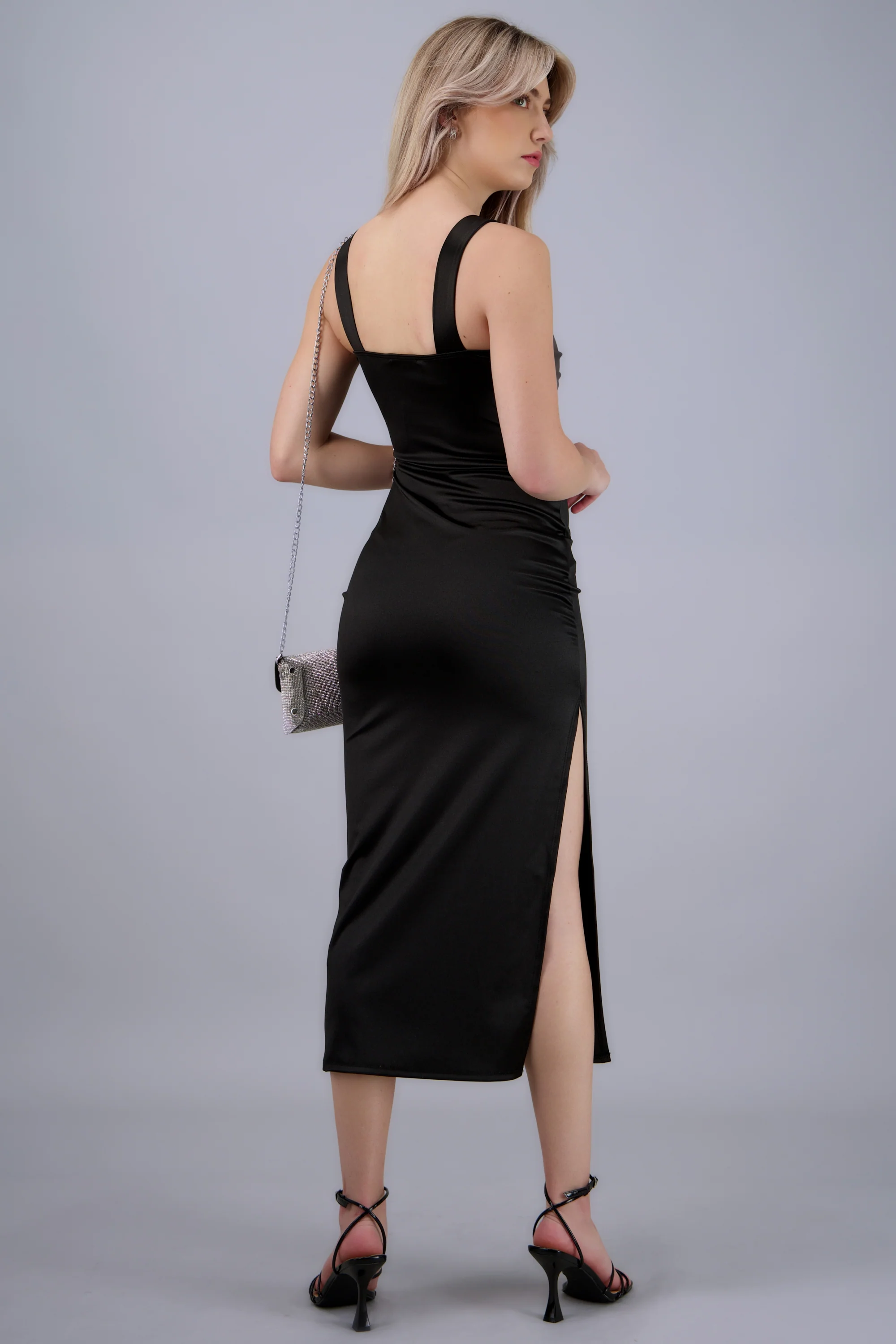 Vestido satin liso - Image 9