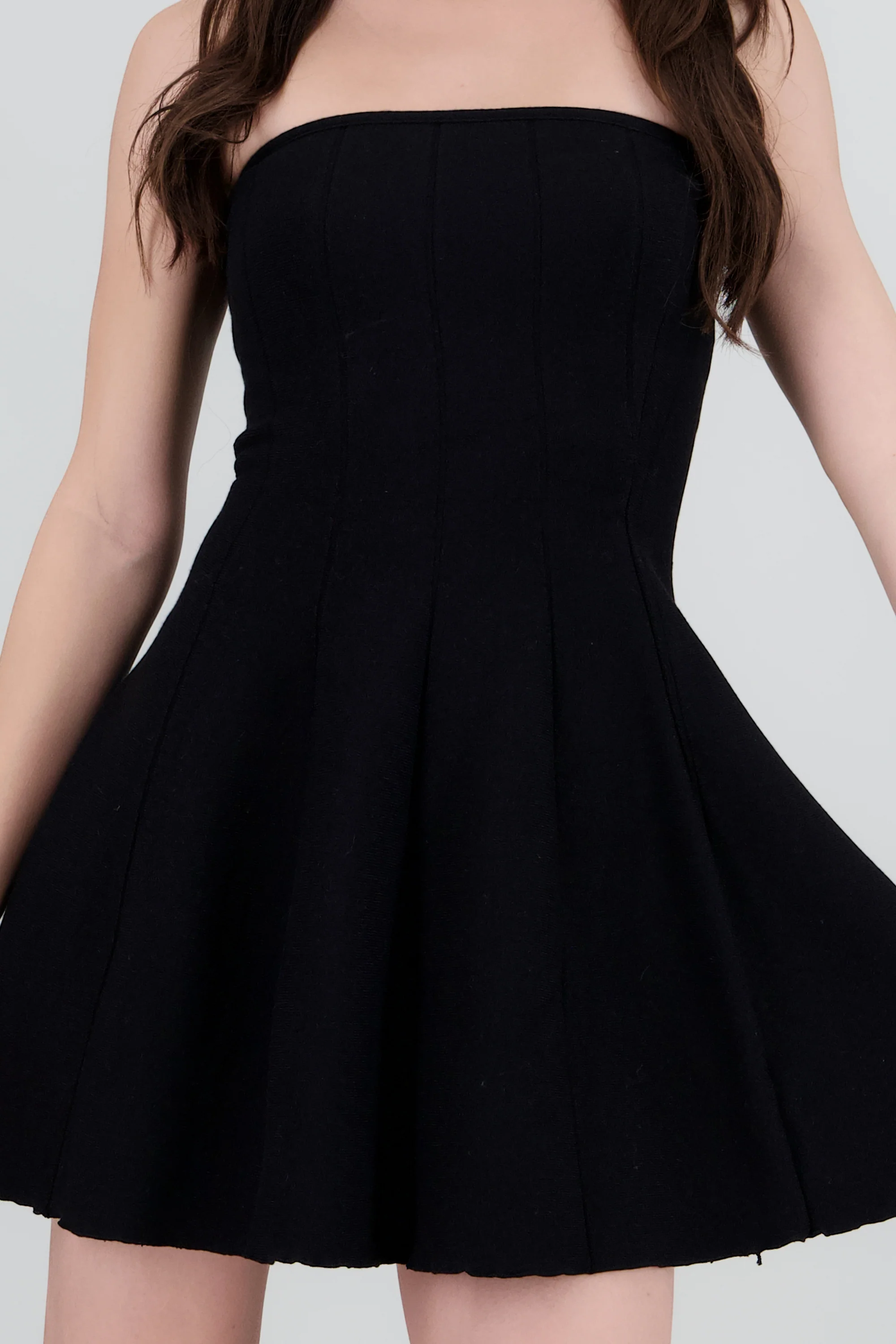 Vestido strapless detalle olan - Image 5
