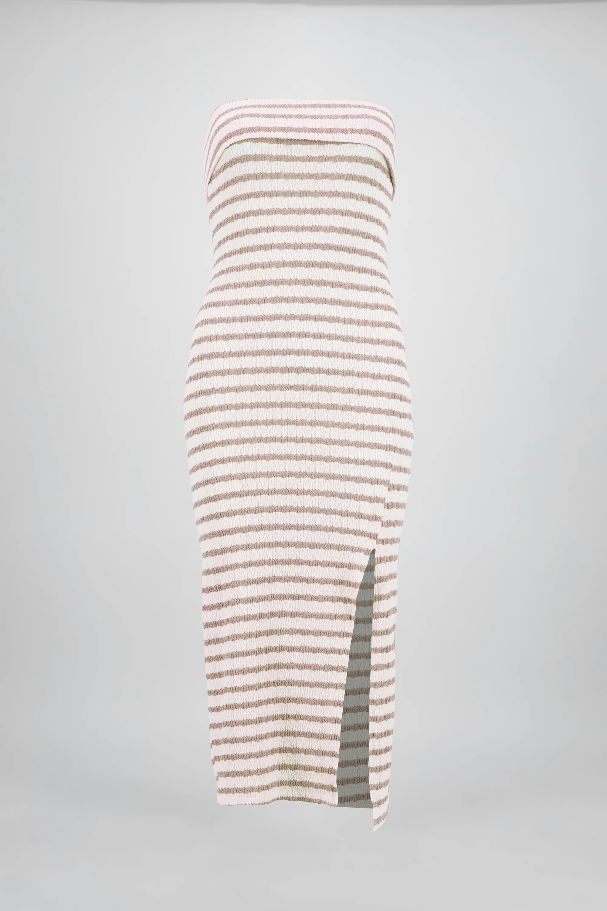 Vestido strapless estampado rayas - Image 6
