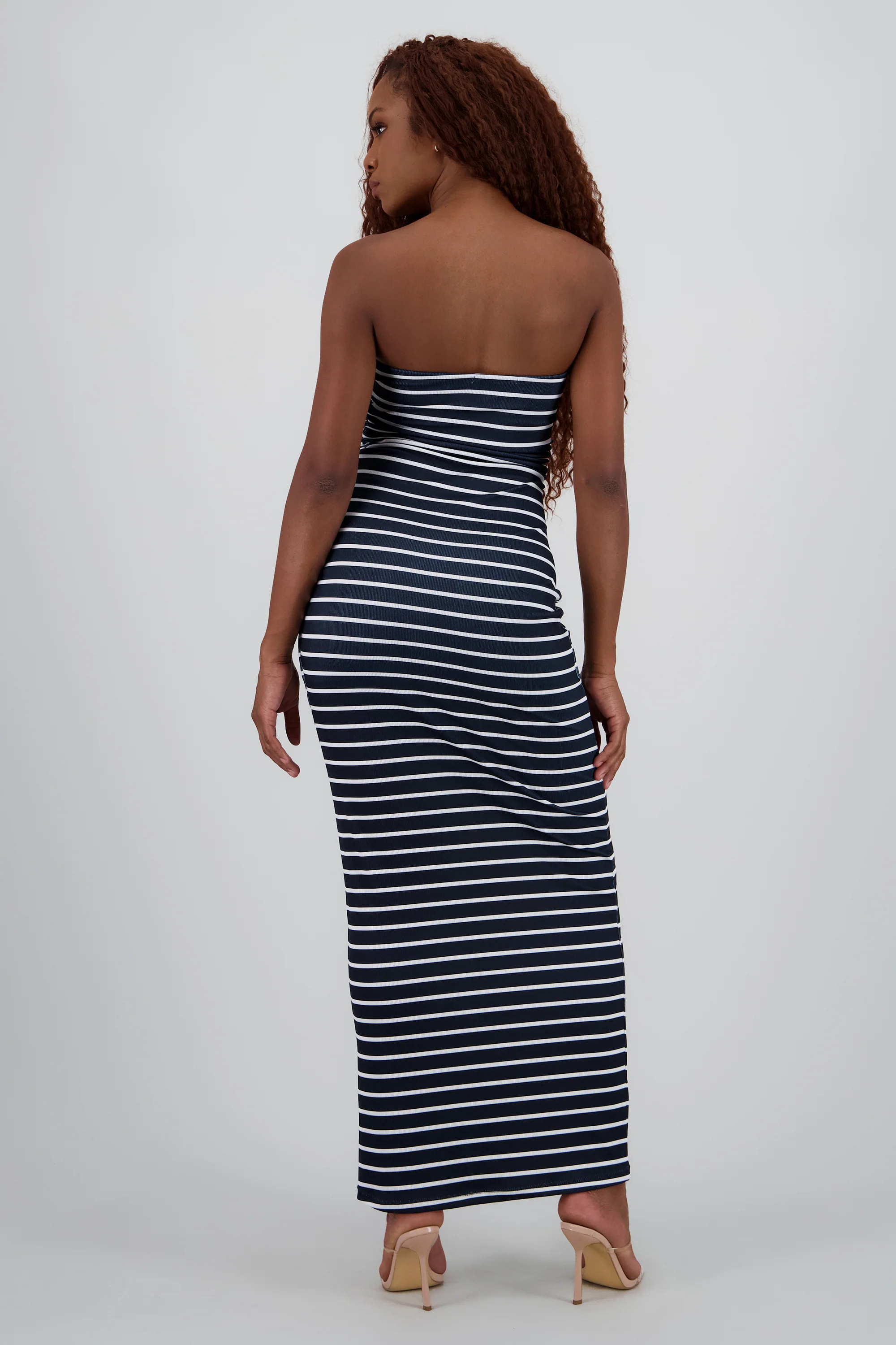 Vestido strapless rayas - Image 4