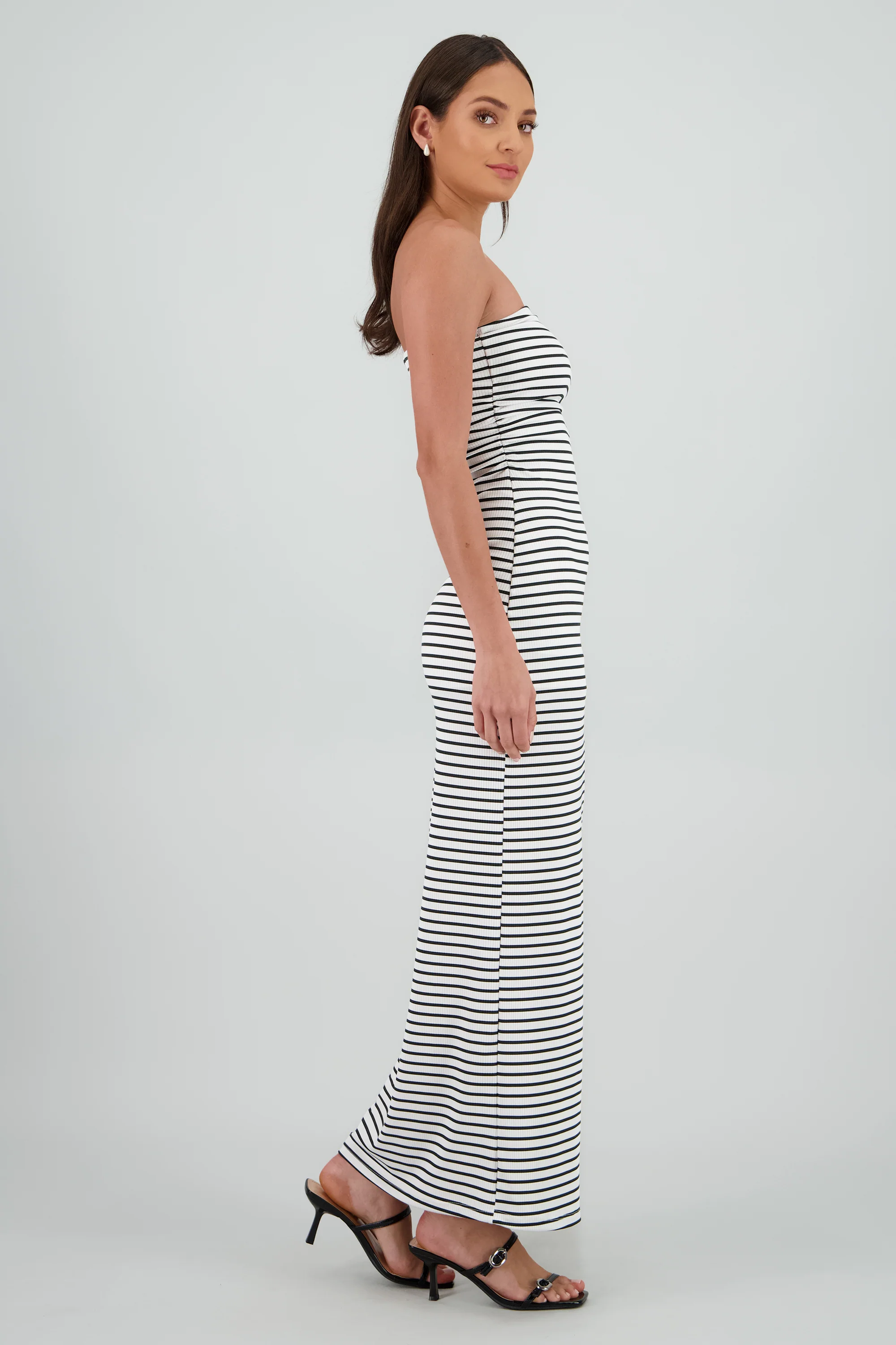 Vestido strapless rayas - Image 3