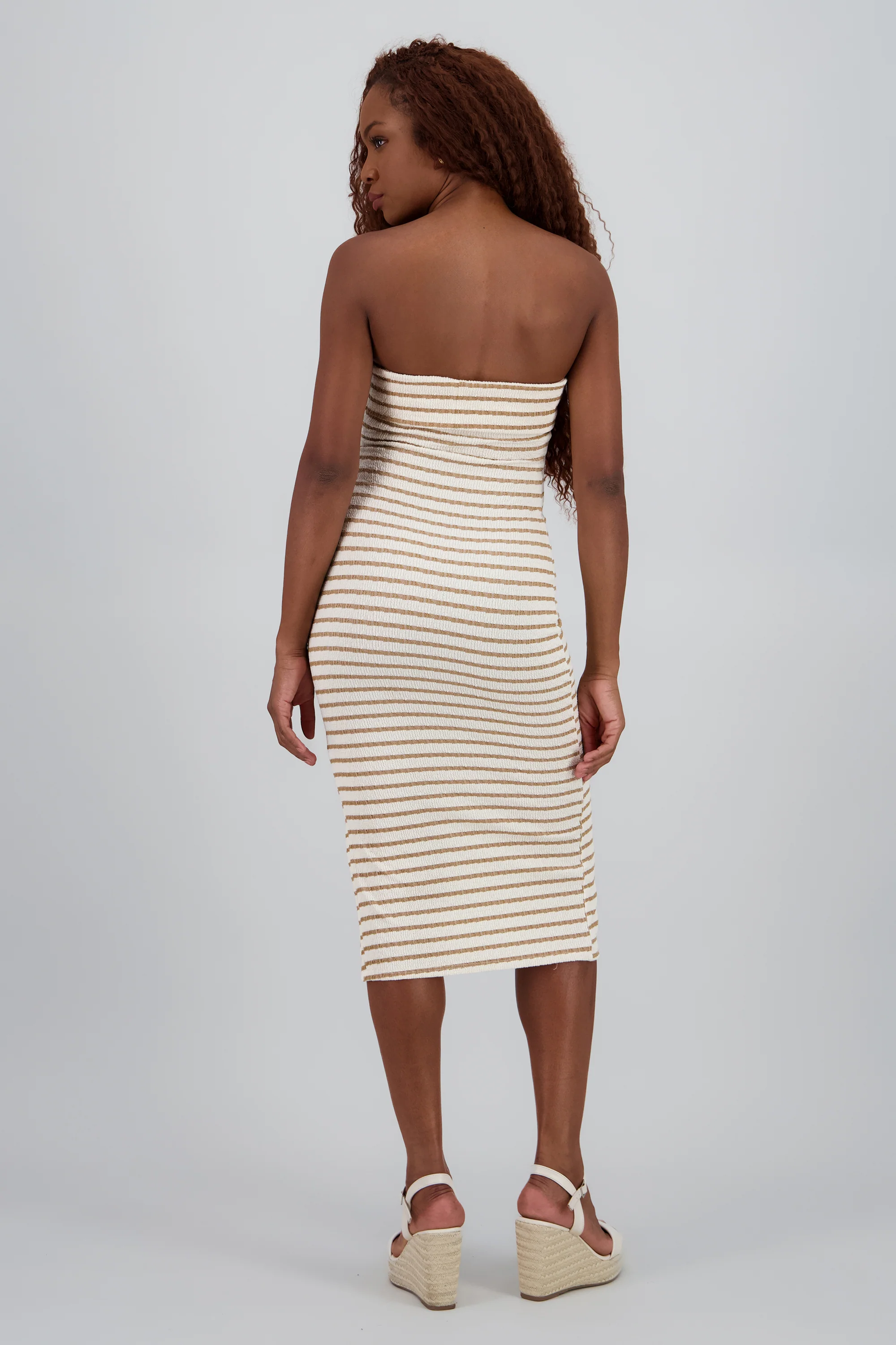 Vestido strapless rayas - Image 4