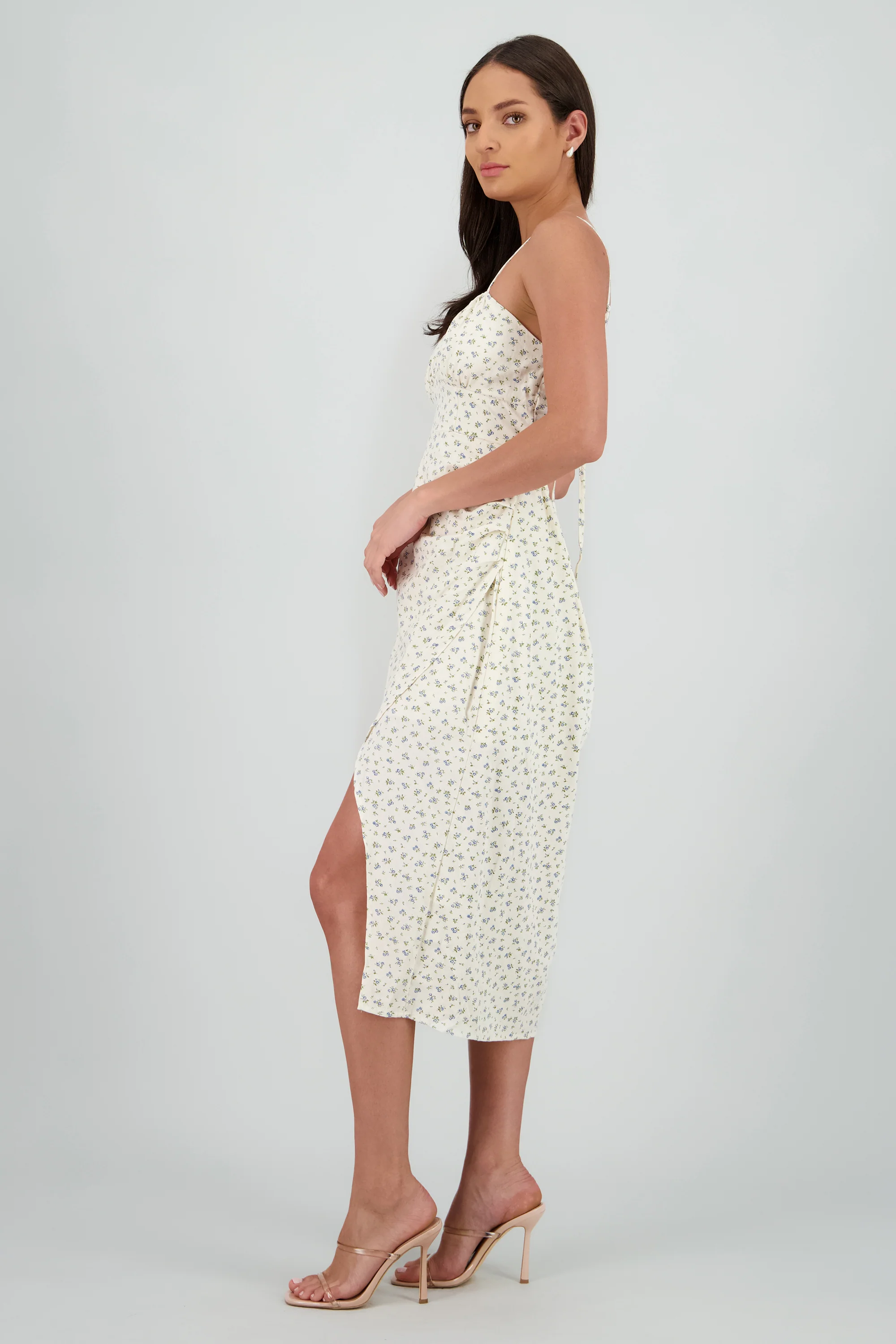 Vestido tirantes bordado flores - Image 3