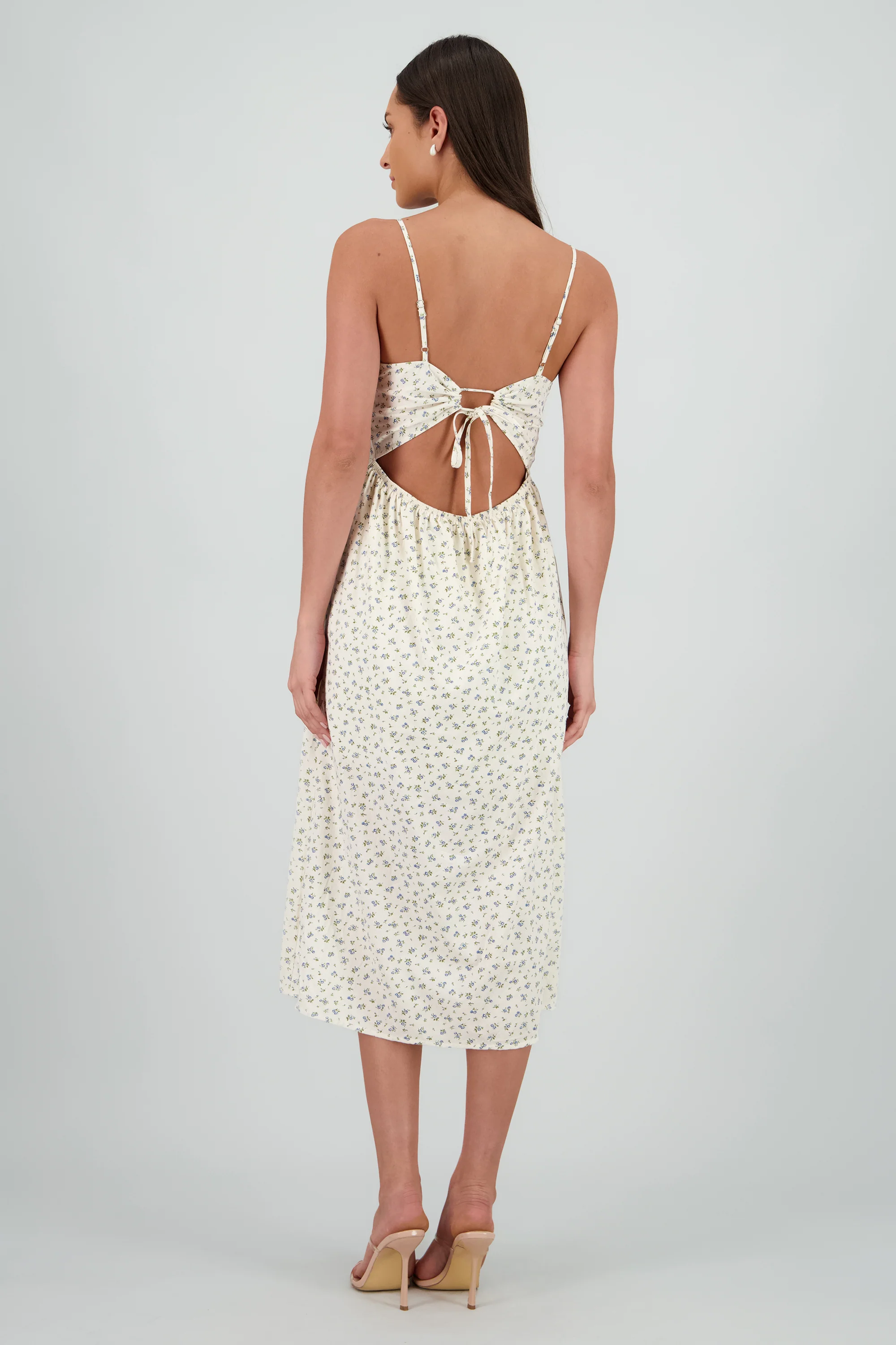 Vestido tirantes bordado flores - Image 4