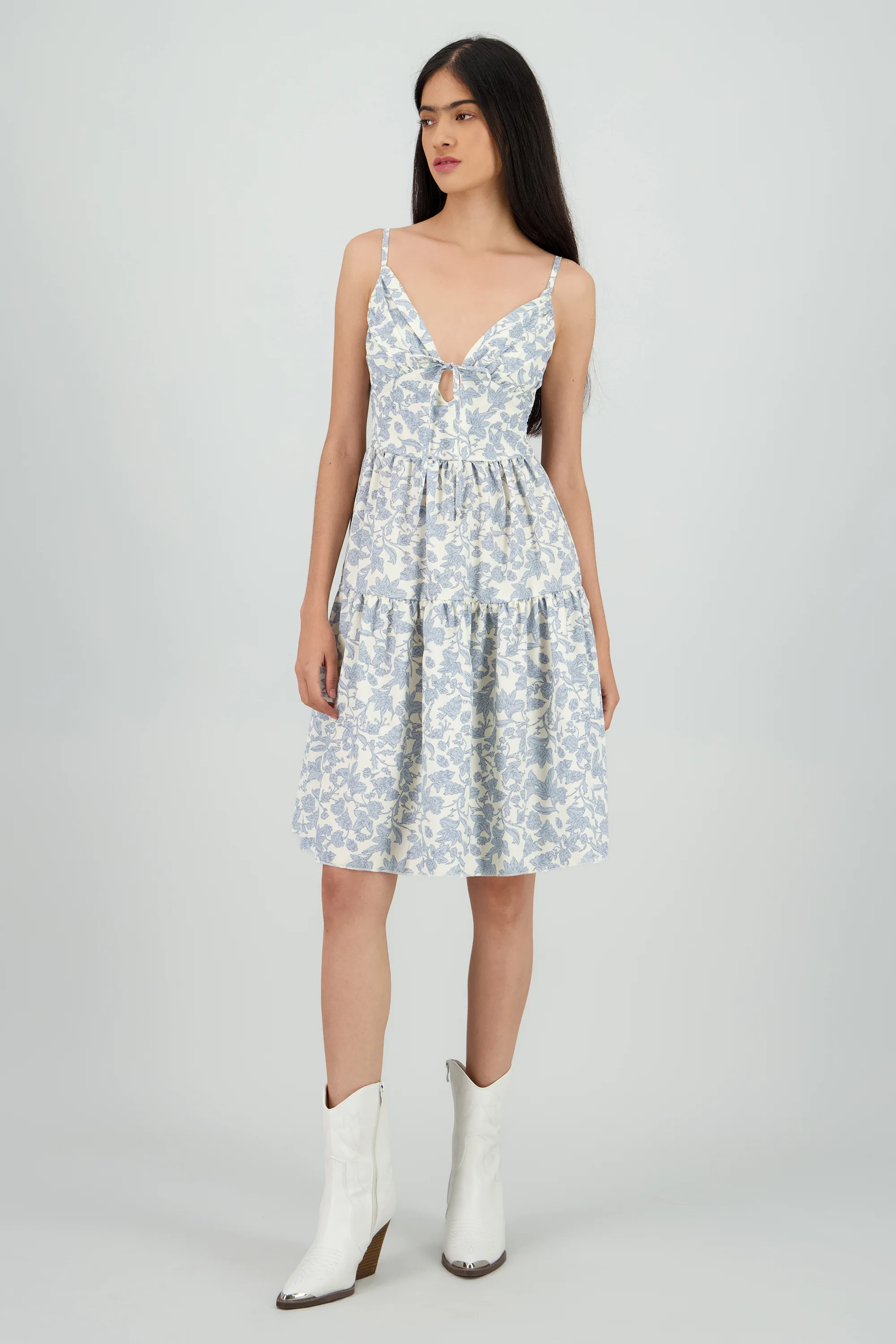 Vestido tirantes flores det moño - Image 2