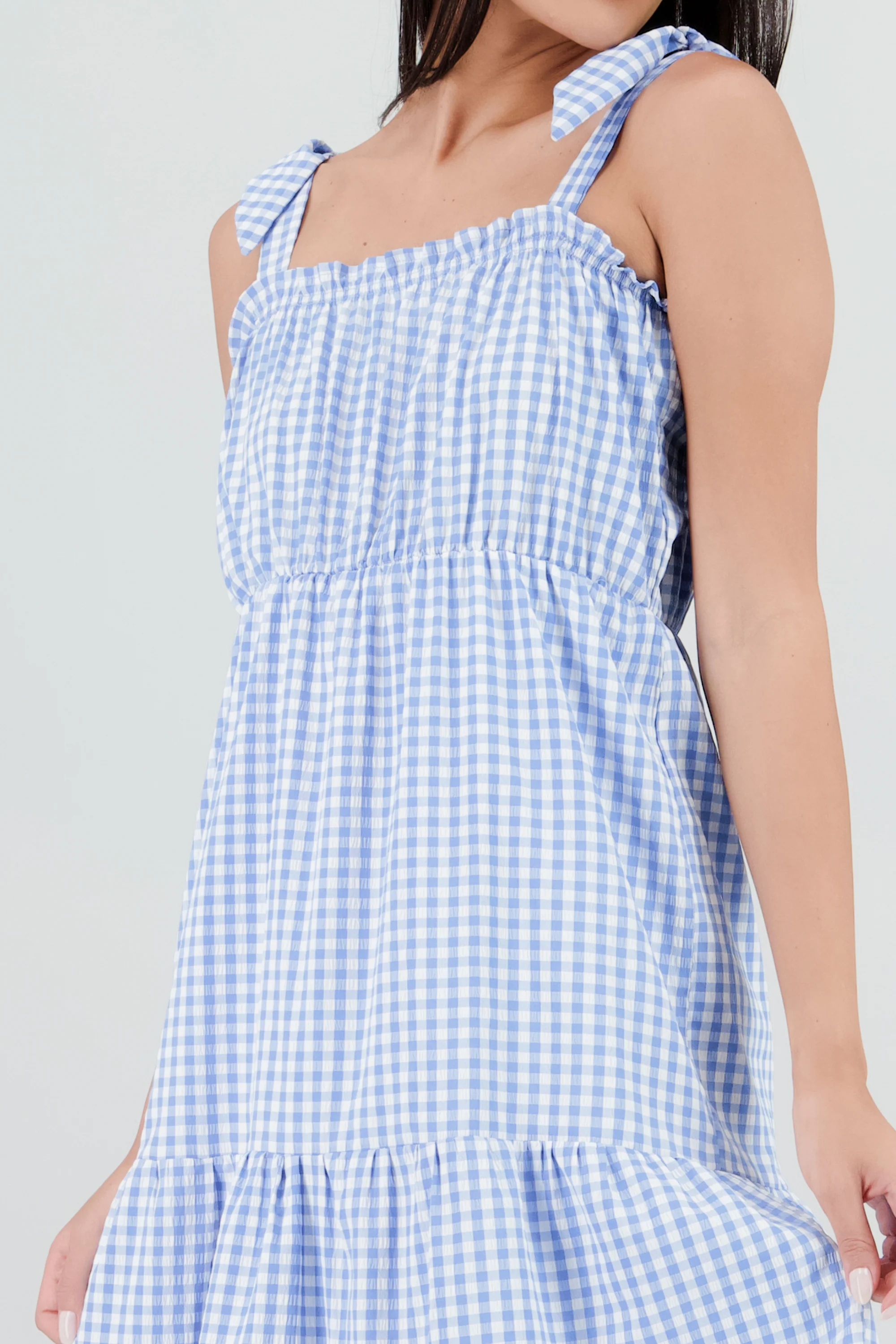 Vestido tirantes midi olanes detalle textura - Image 5