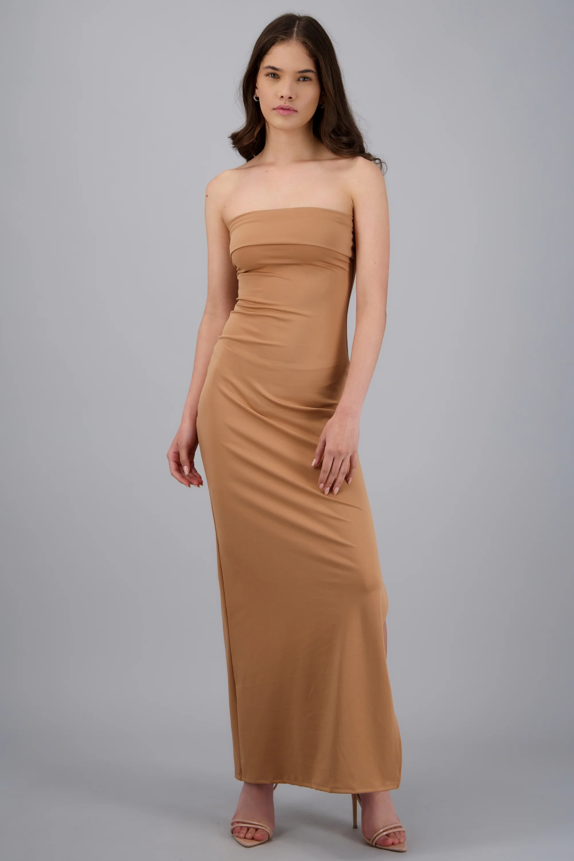 Vestido tubo con doblez