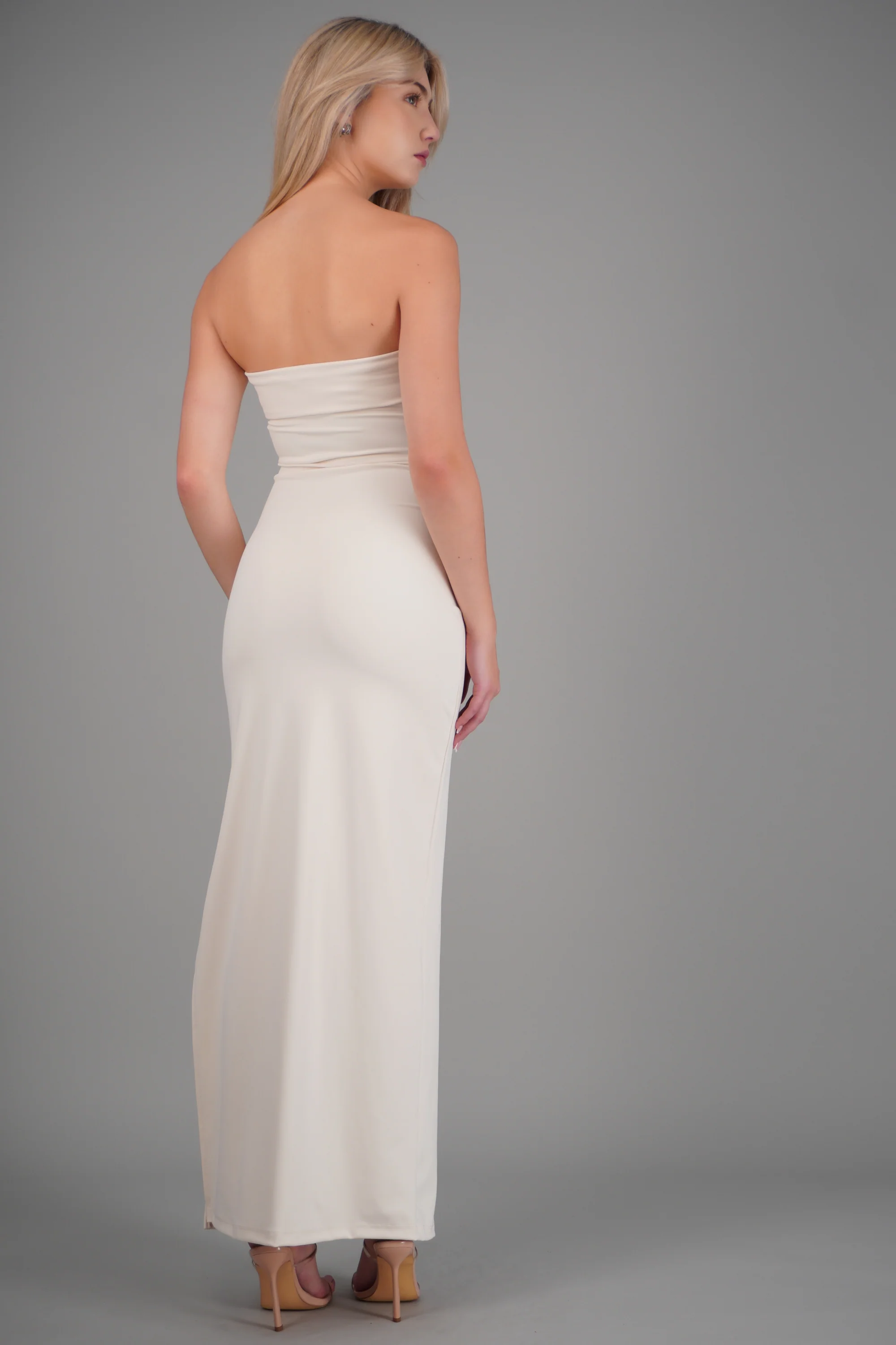 Vestido tubo con doblez - Image 4