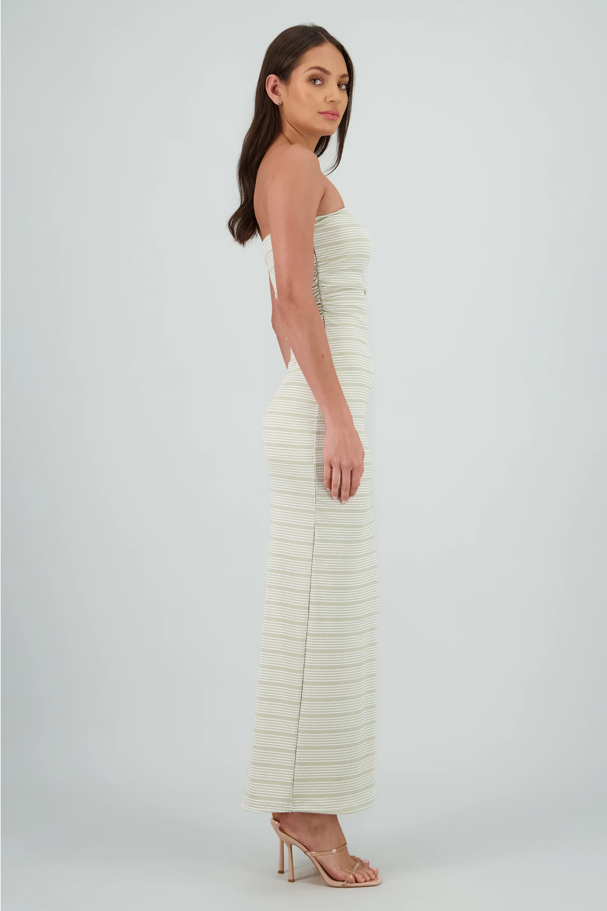 Vestido tubo estampado rayas - Image 3