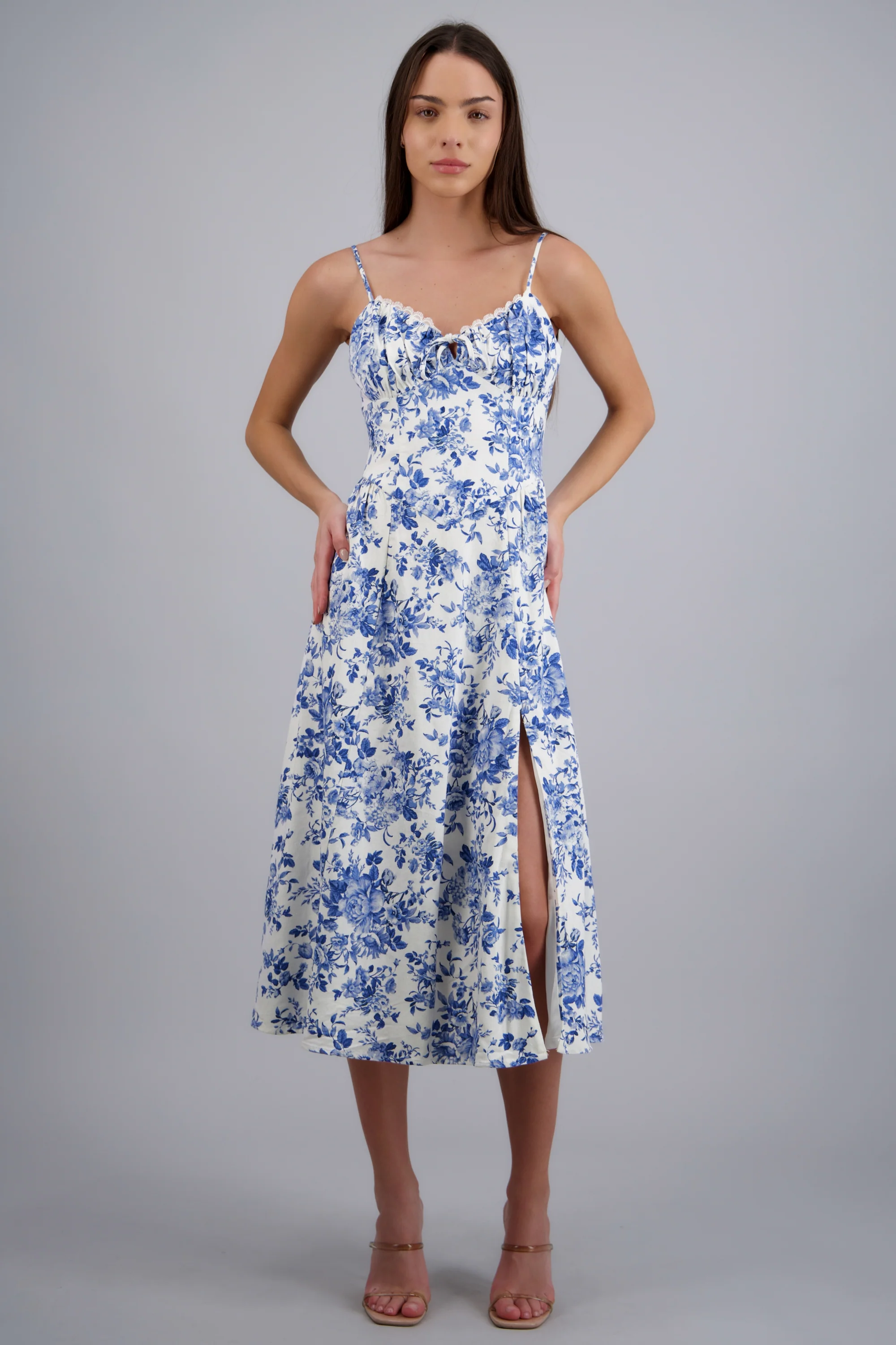 VESTIDO MAXI ESTAMPADO LINO - Image 3