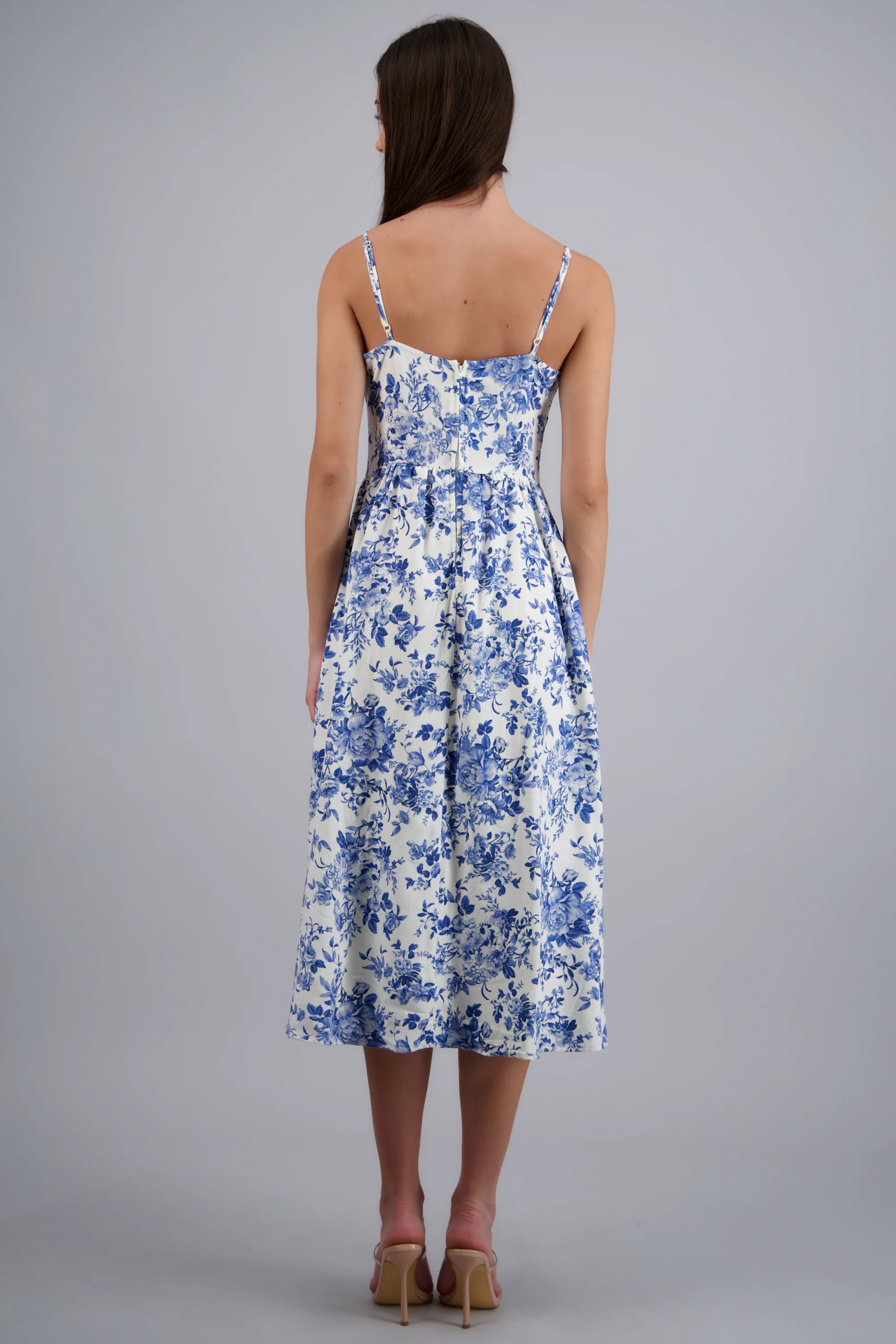 VESTIDO MAXI ESTAMPADO LINO - Image 4